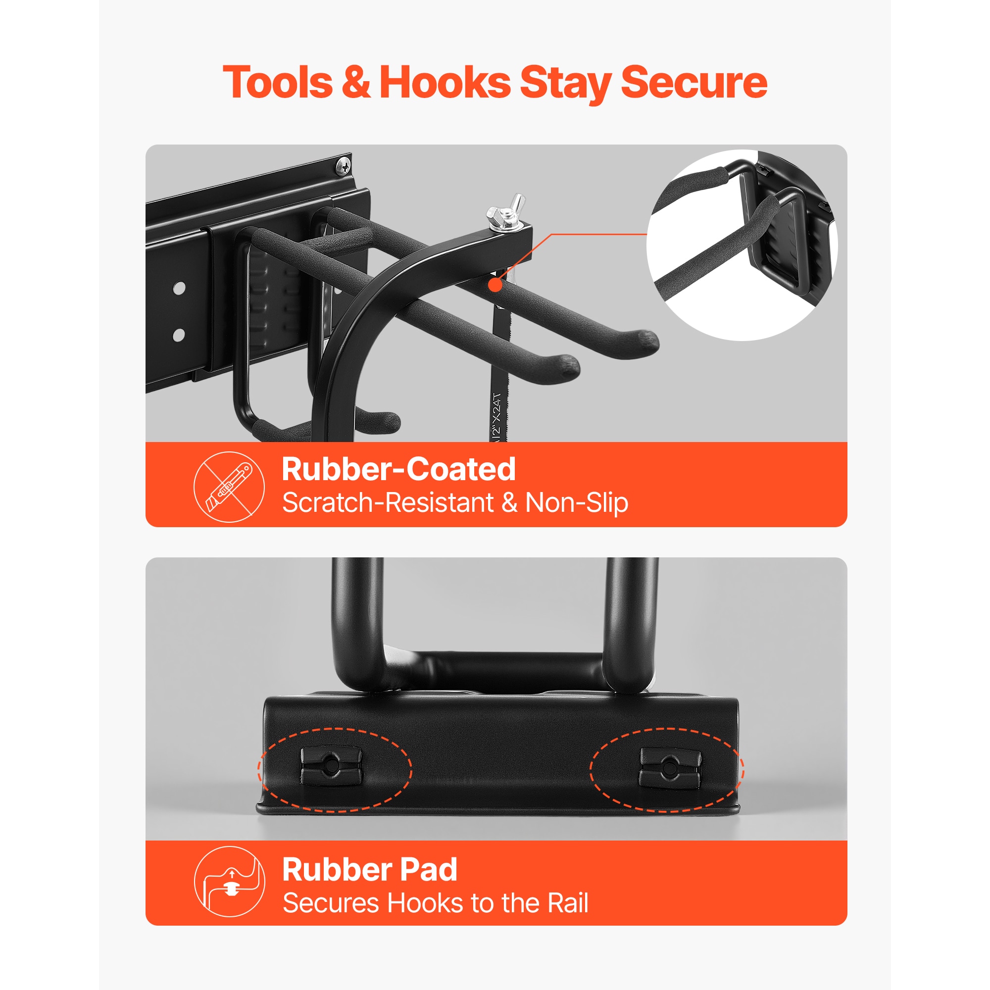 VEVOR SCQMGJJCBKDD19399V0 Garage-Storage-Hooks - View #4