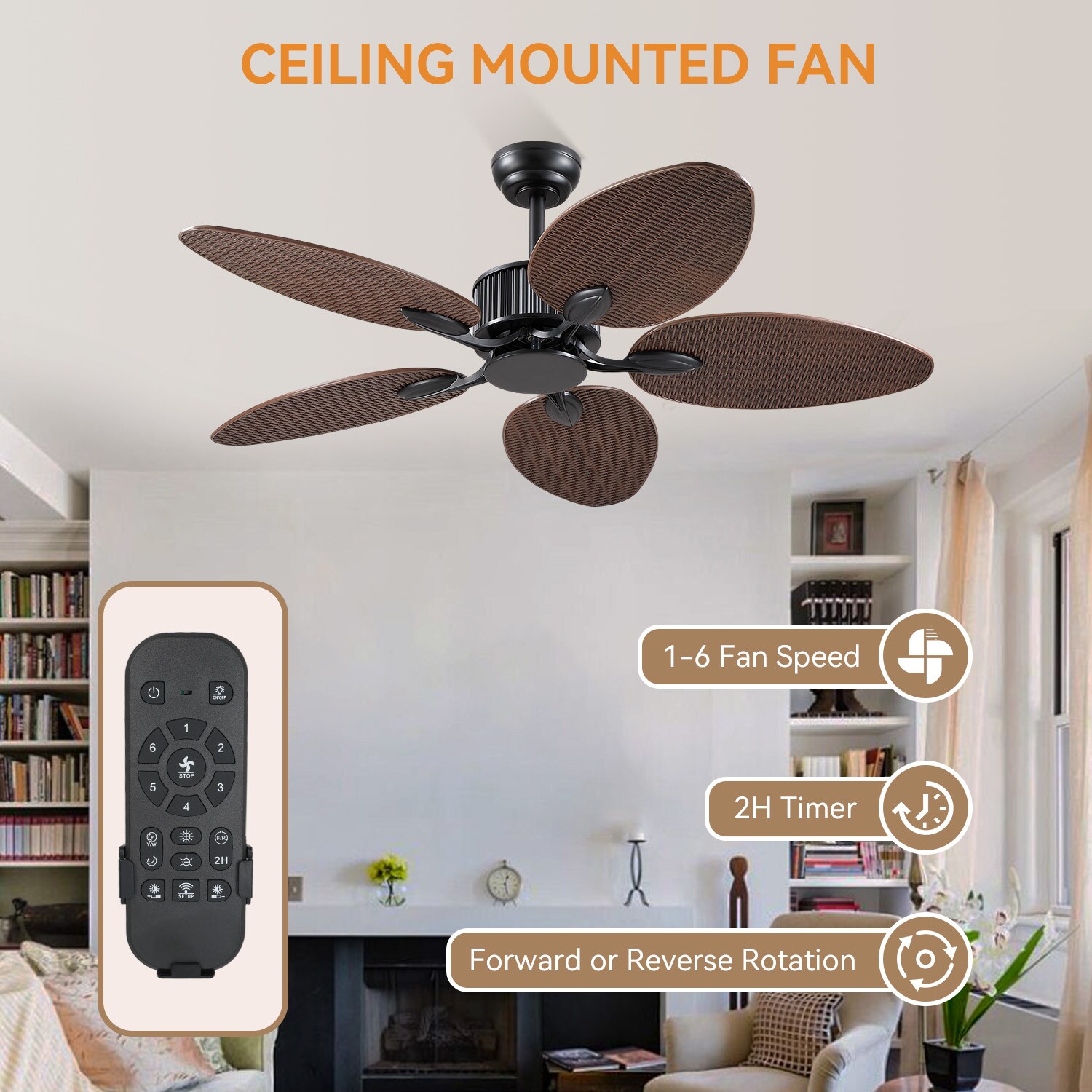 Gleam Flare GF-2428-52BR-WD Ceiling-Fans - View #12