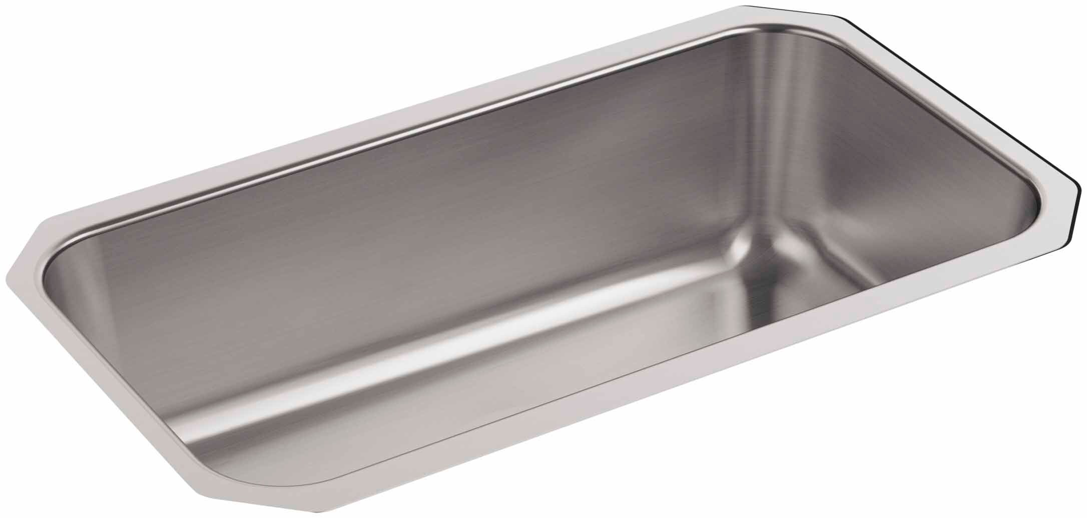 KOHLER 5290-NA Undermount 31.25-in x 17.87-in Stainless steel Single bowl 18 -Gauge Kitchen Sink