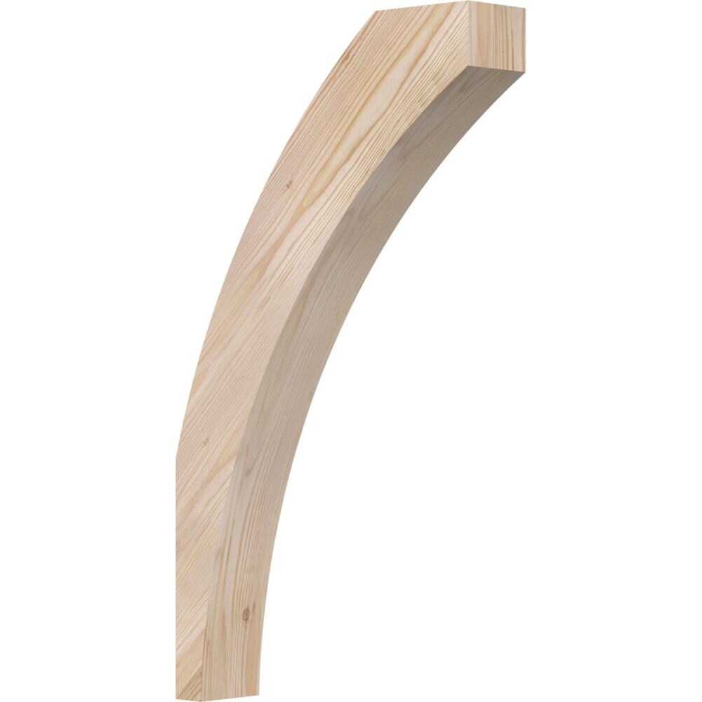 Ekena Millwork BRC04X16X28THR00SDF 3-1/2-in x 16-in x 28-in Douglas Fir Unfinished Wood Thorton Smooth Knee Brace