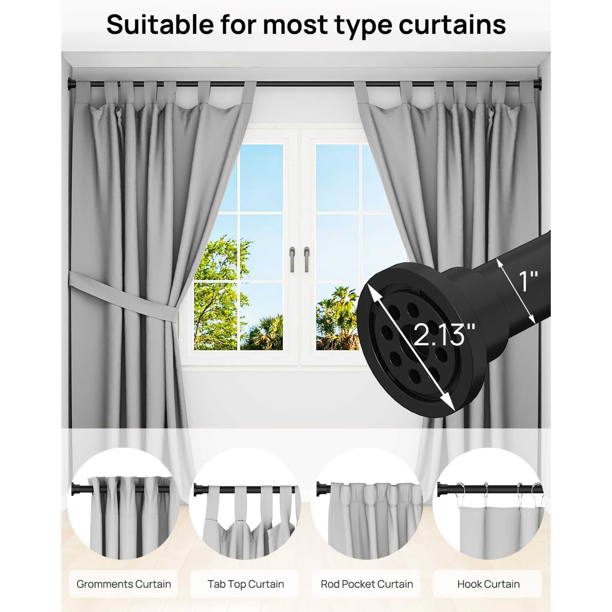 Numhew NHDREW18833 Shower-Rods - View #6