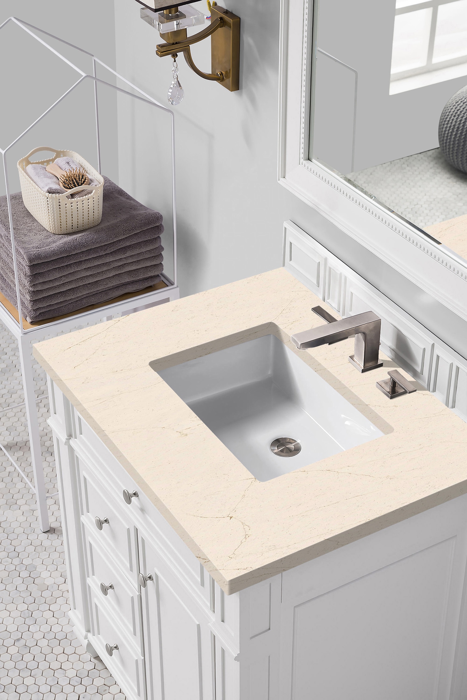James Martin Vanities 157-V30-BW-3EMR Bath-Vanity-Combo - View #3