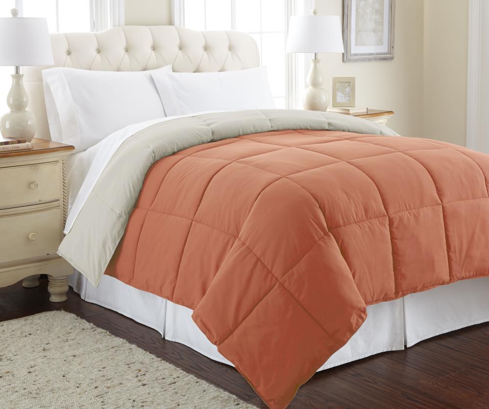 Amrapur Overseas Garment washed comforter set Gray Multi Reversible King  Comforter (Blend with Polyester Fill)