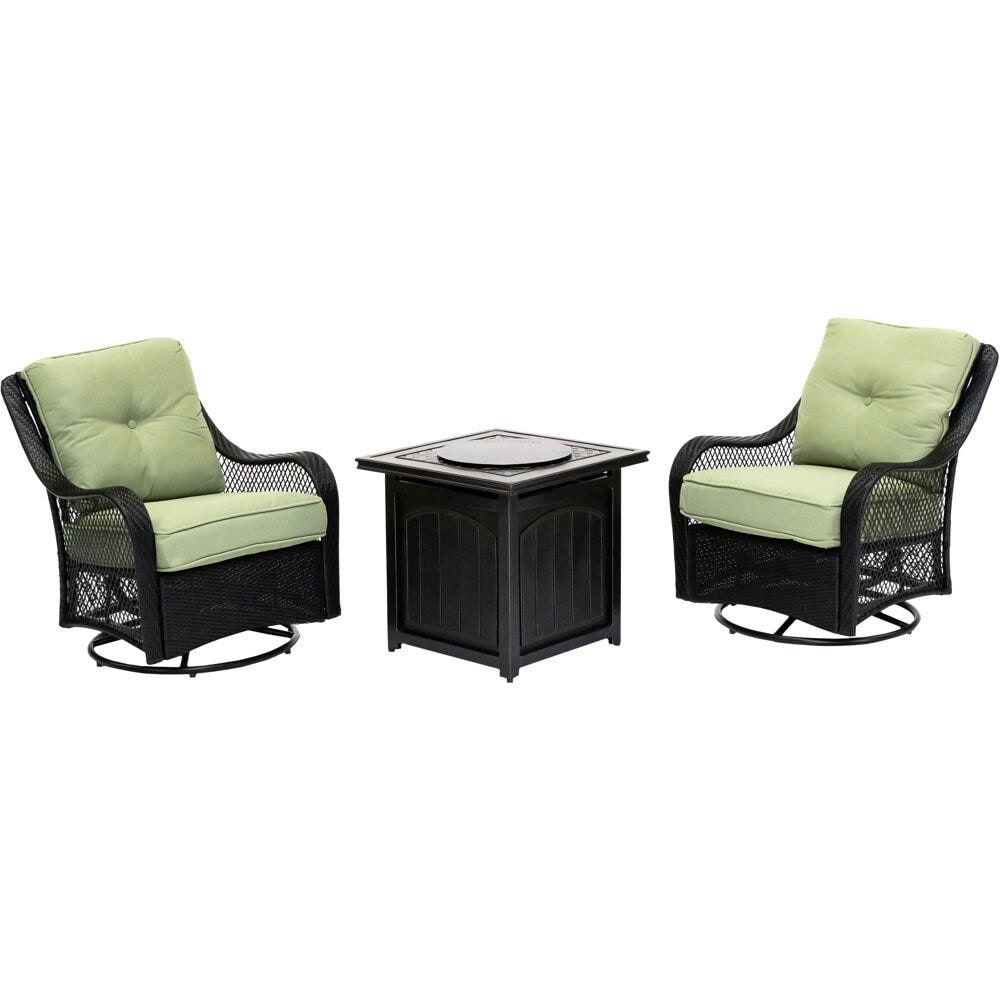 Hanover ORL3PCFPSQ-GRN Patio-Conversation-Sets - View #14