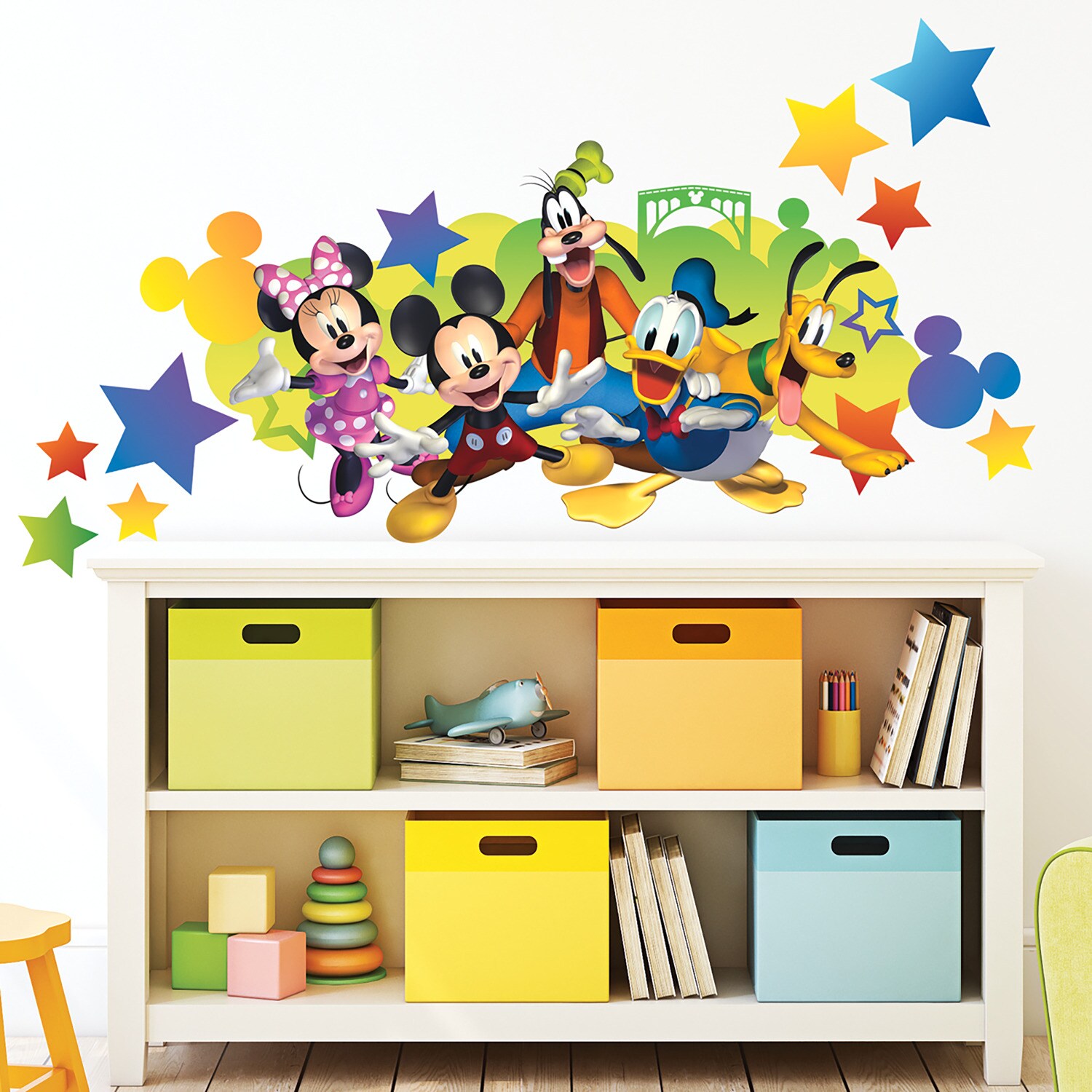 Disney Mickey & Friends Personalized Giant Wall Decal with Alphabet