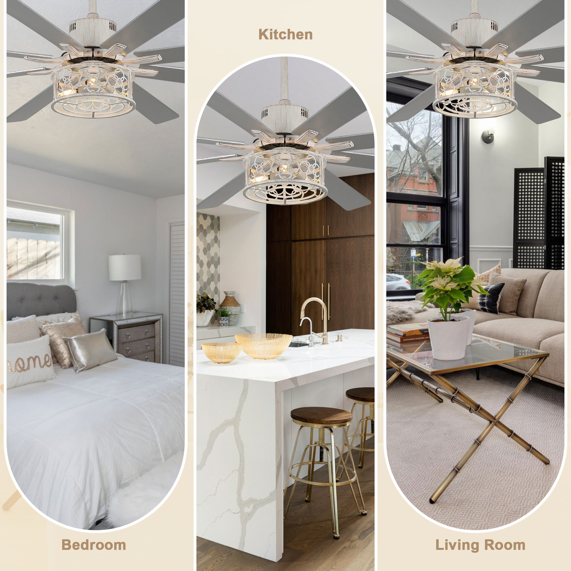 Bella Depot DCFSD7201-W Ceiling-Fans - View #3