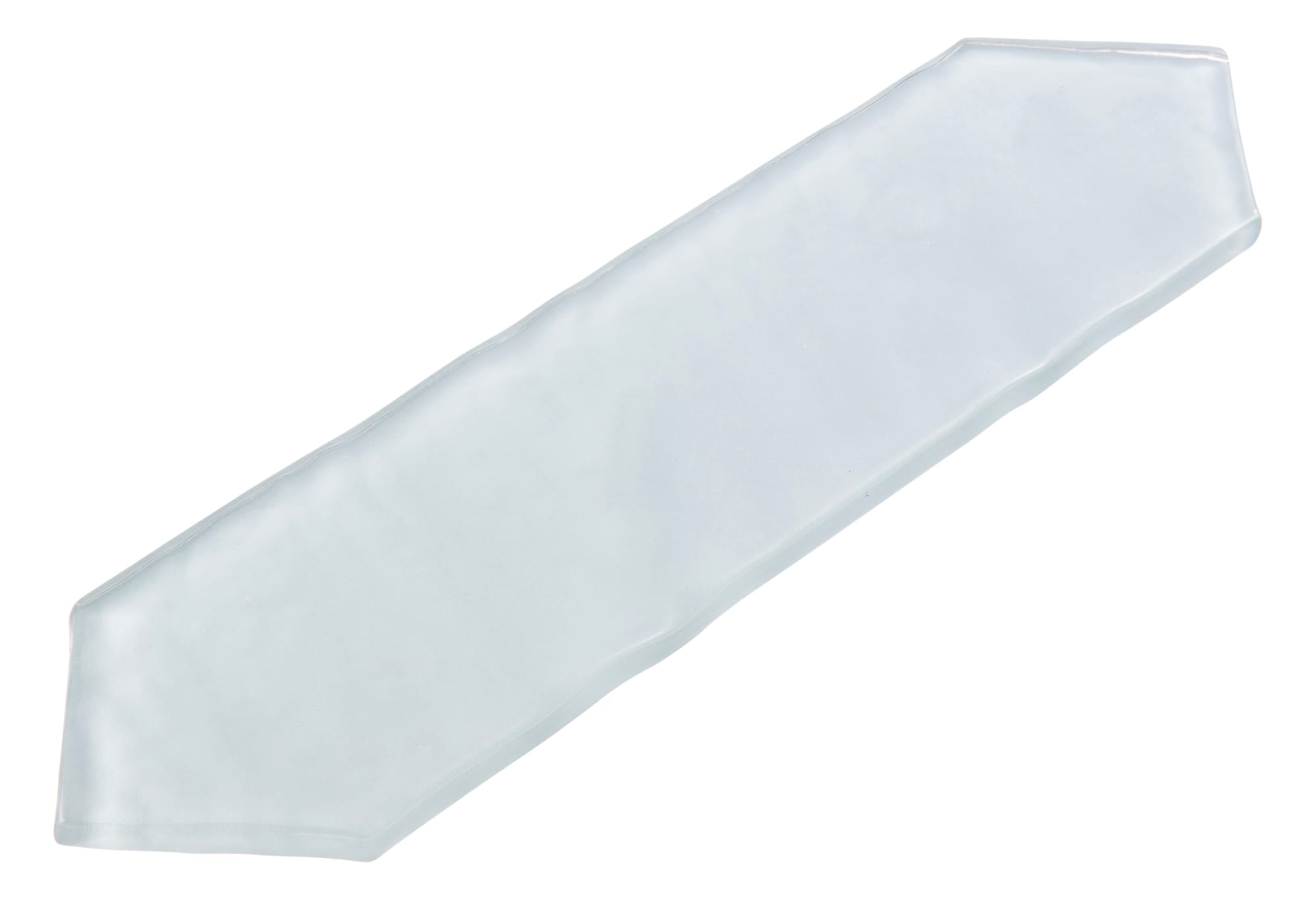 Icicle Blue Polished Glass Hexagonal Subway Tile