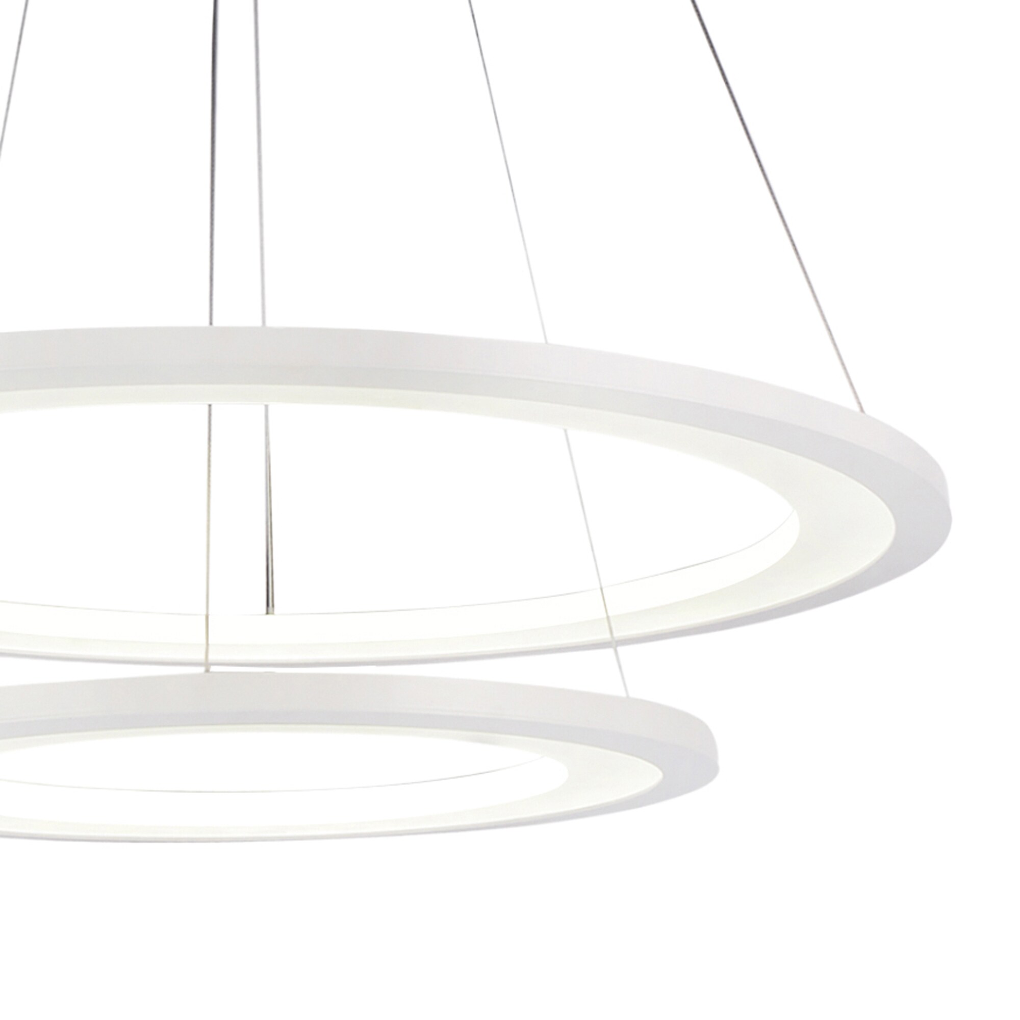 CWI Lighting Aloha White Modern/Contemporary LED Damp Rated Chandelier ...