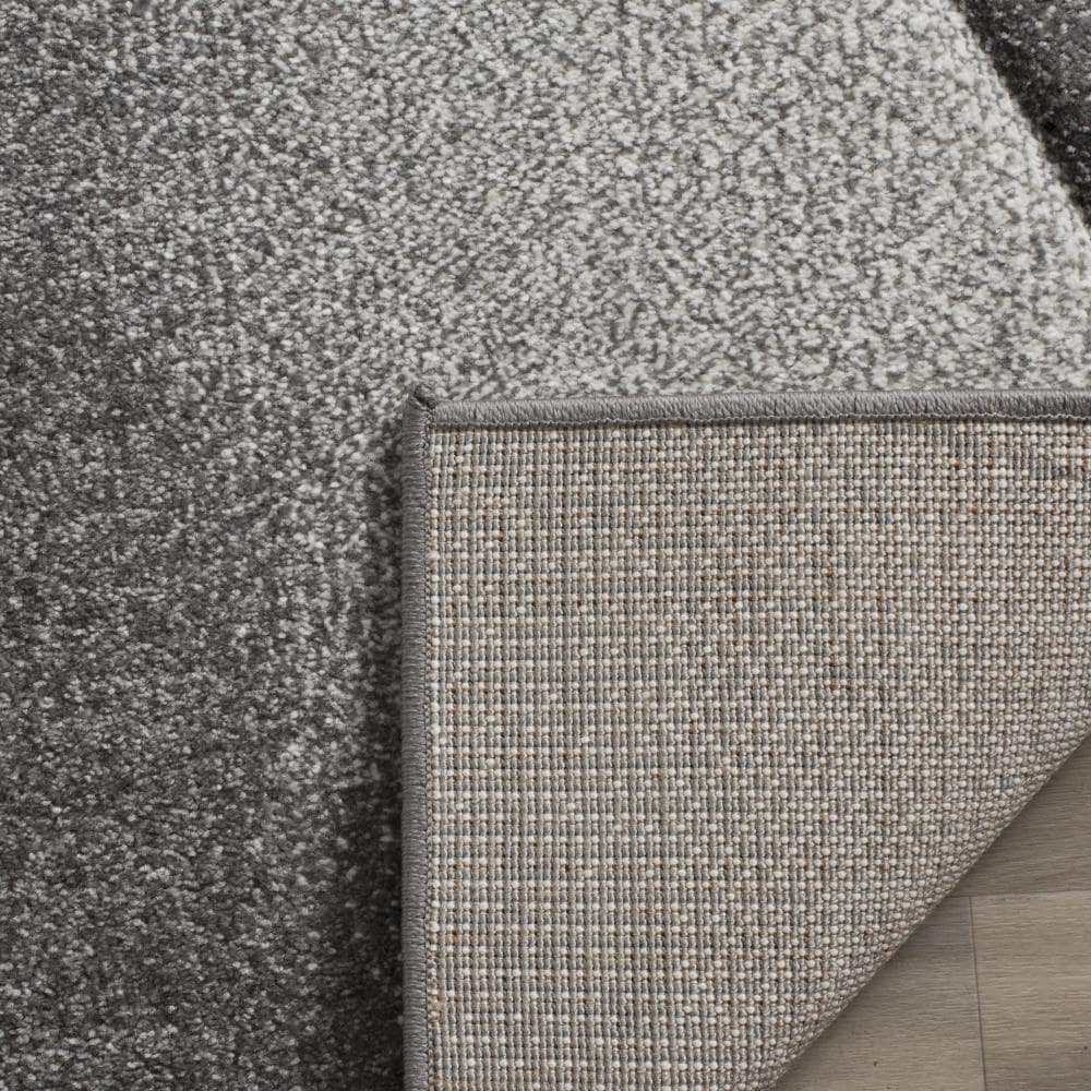 Gray Geometric High Pile 8' x 10' Area Rug