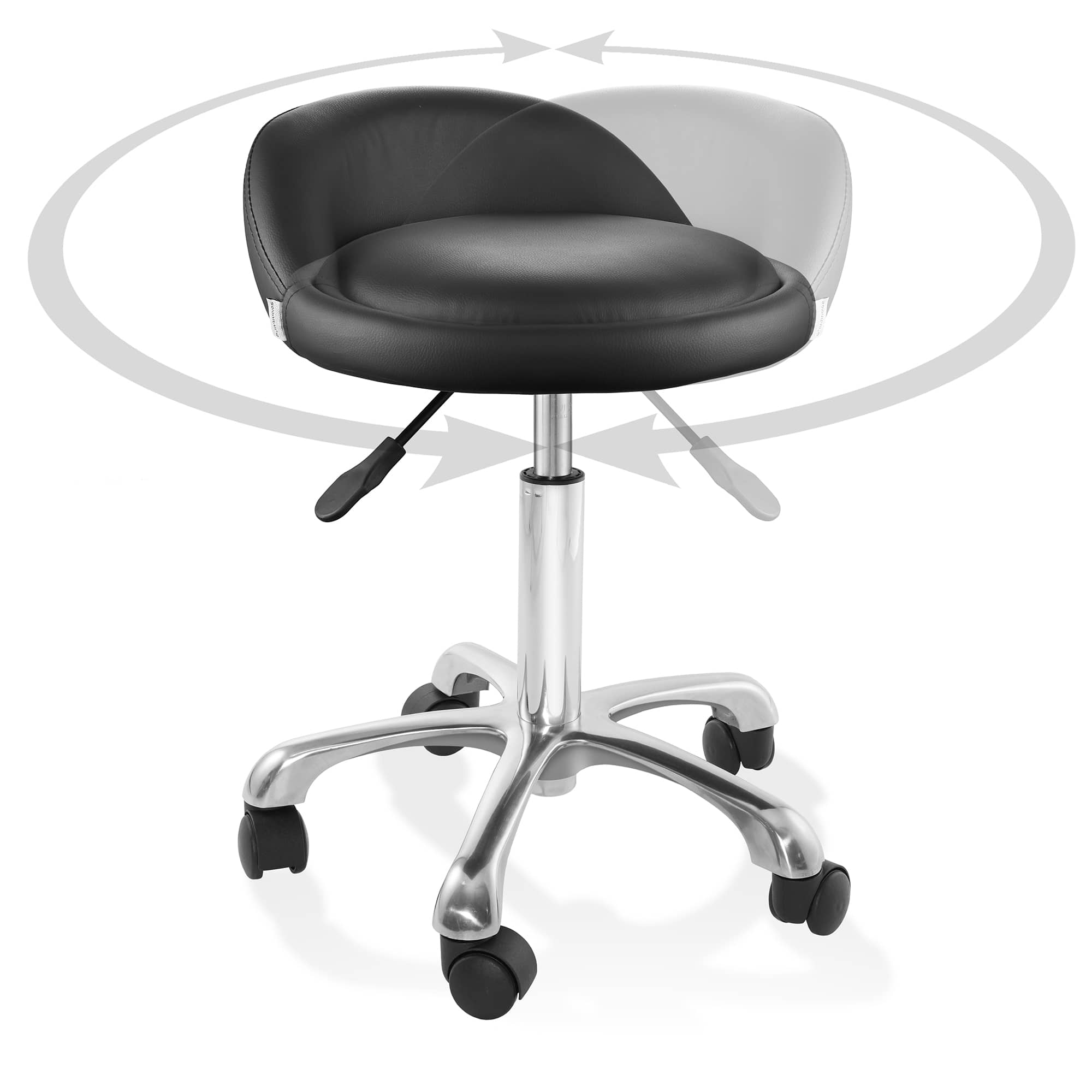 Saloniture SAL-STOOL-317-BLK Office-Chairs - View #4