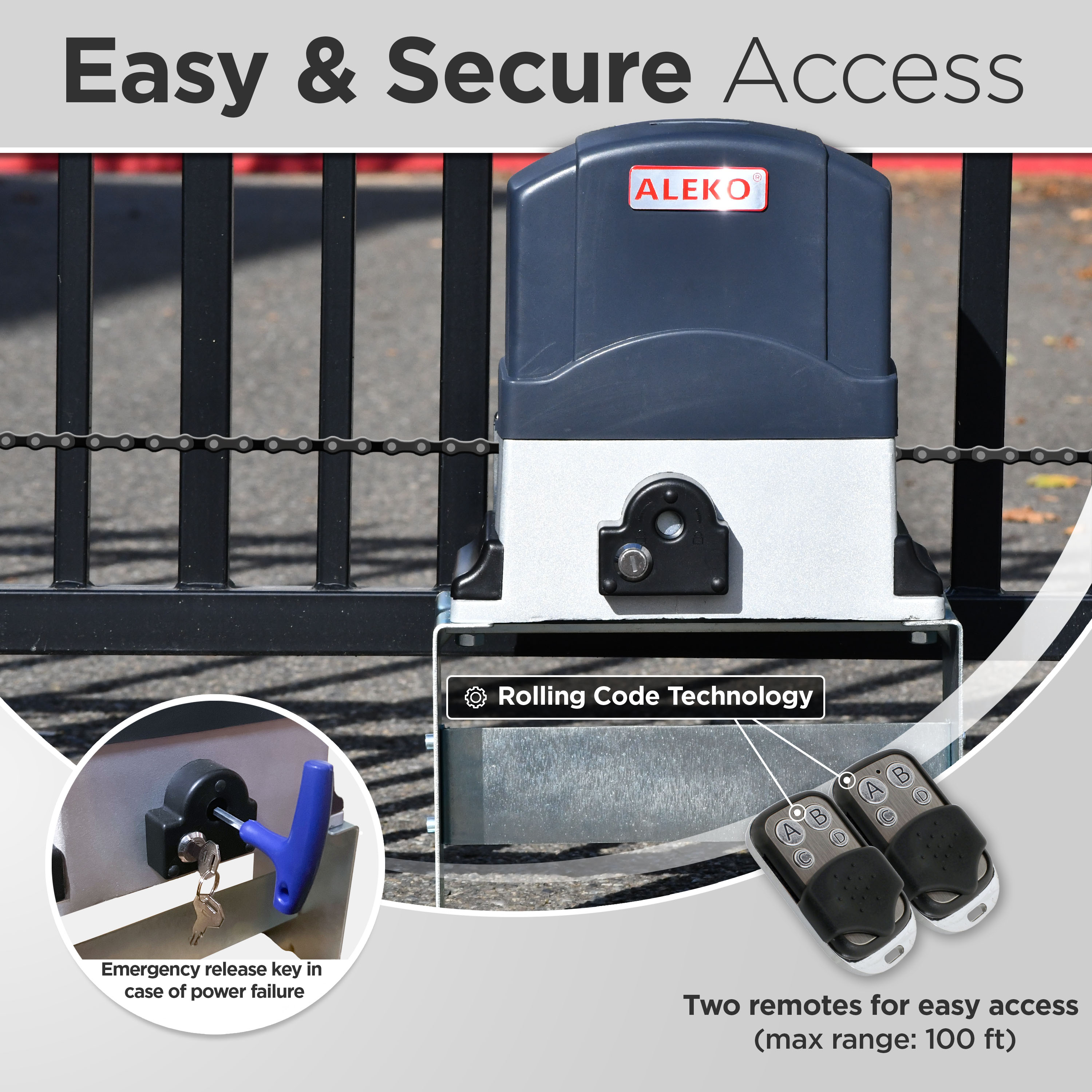 ALEKO AC1800NOR-LO Gate-Opener-Kits - View #5
