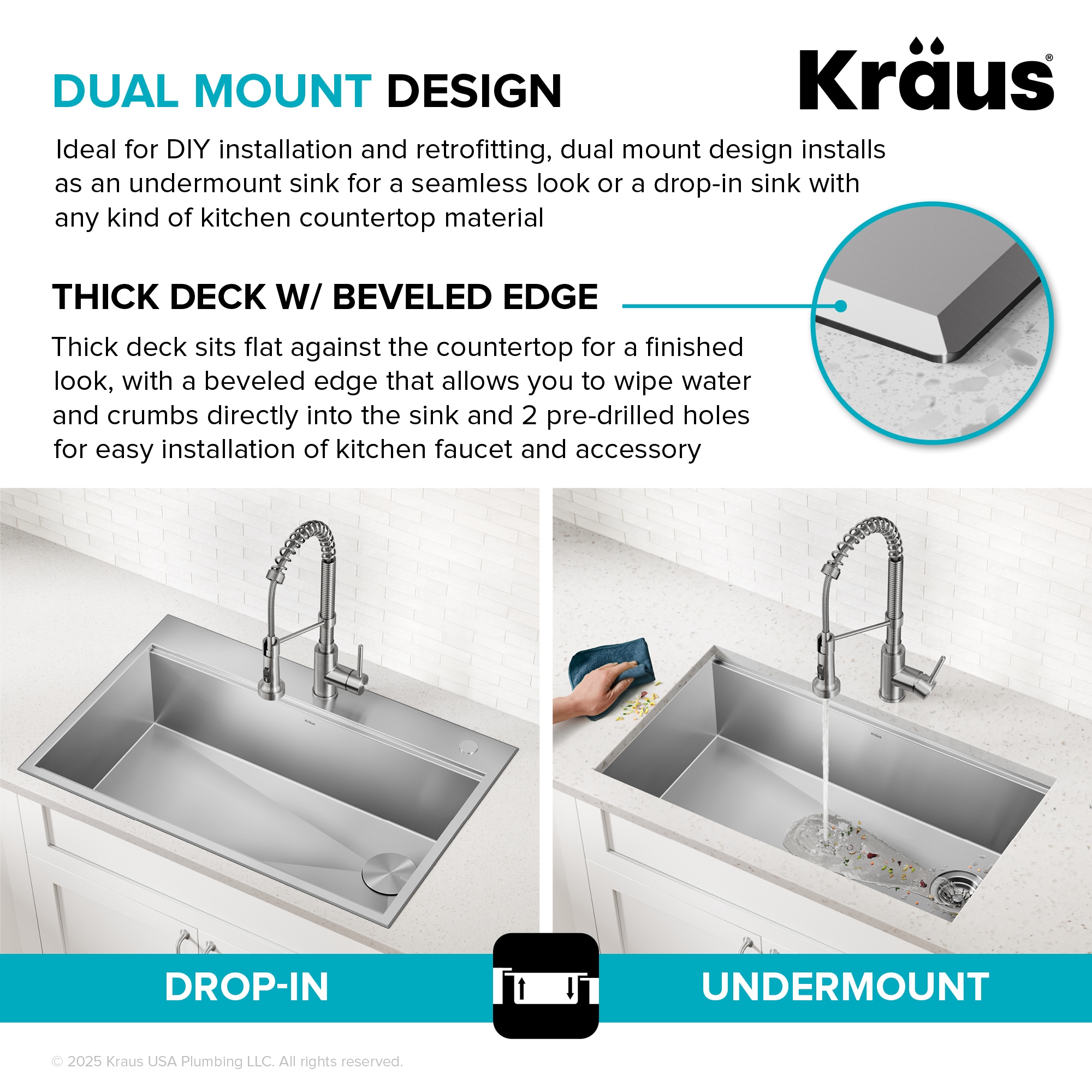 Kraus KWT310-33 Kitchen-Sinks - View #7