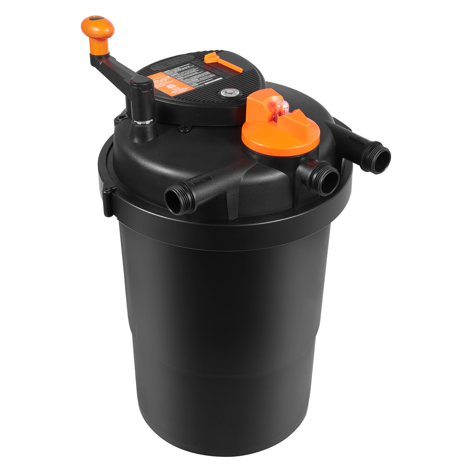 VEVOR SCYLSCTSWGLQ03135V1 Bio Pressure Pond Filter  Up to 2000 Gallons  with 13W UV-C Light  1840 GPH  Pressurized Biological Pond Filter System Filtration Equipment for Fountain Pool  Koi Fish Aquarium Tank Garden Water