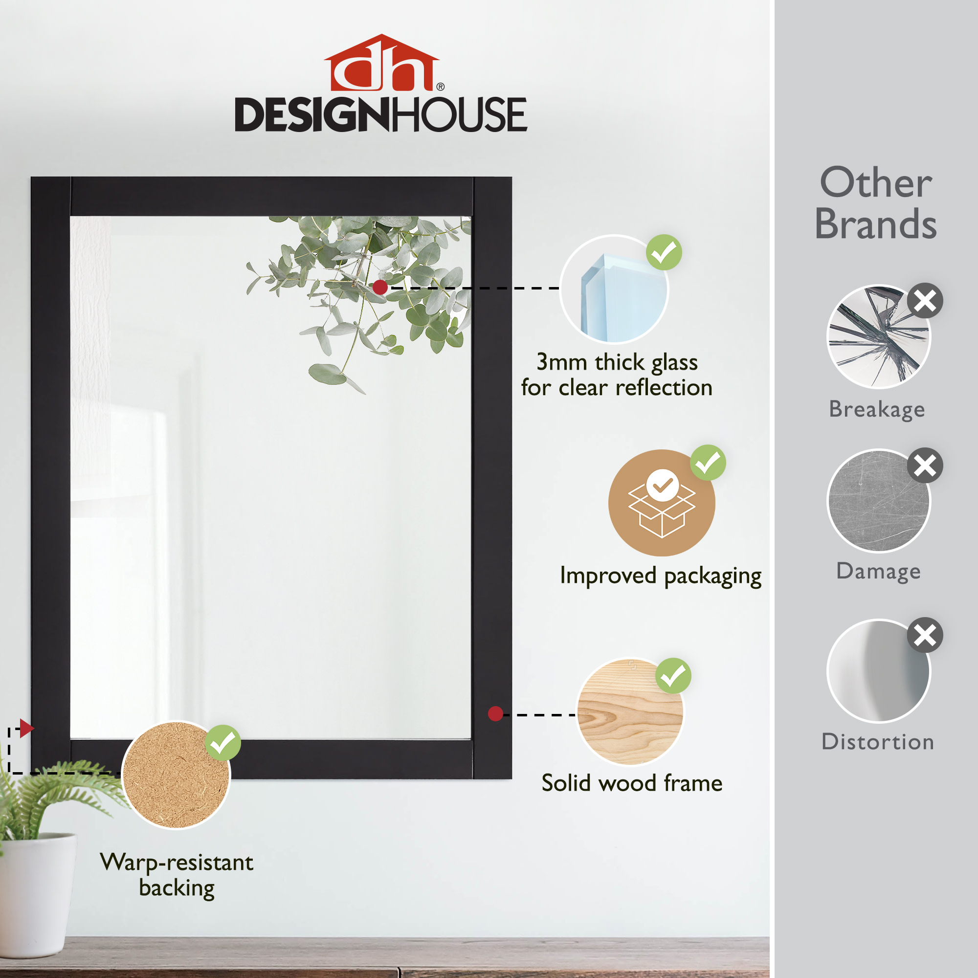 Design House 547083-ESP Framed-Bath-Mirrors - View #2