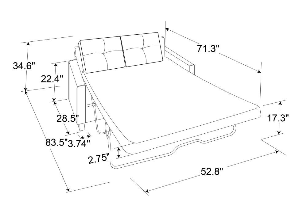 Lifestyle Solutions LSPI112GR futons - View #9