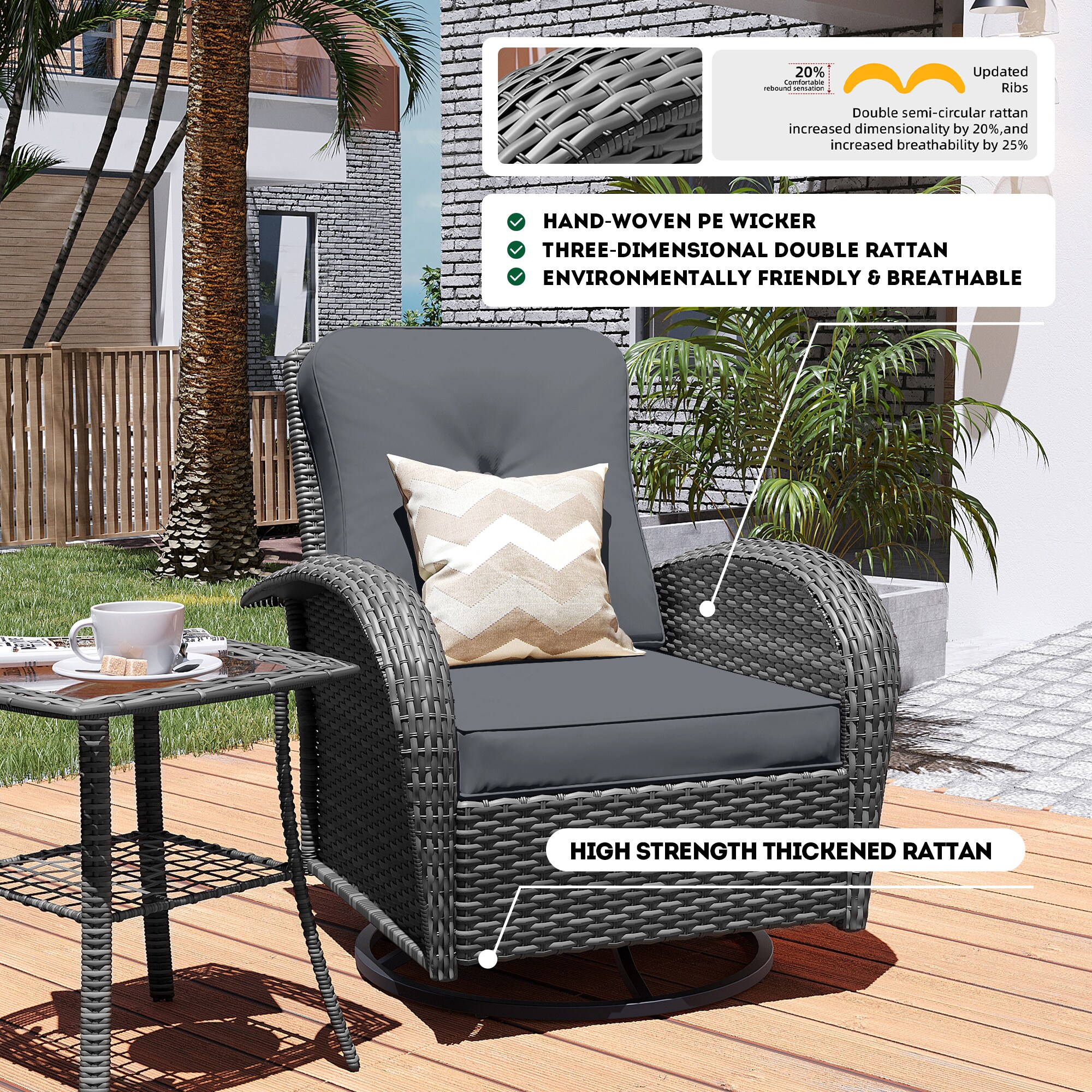 Patio Watcher LS-Y11-6PC-G2 Patio-Chairs - View #6