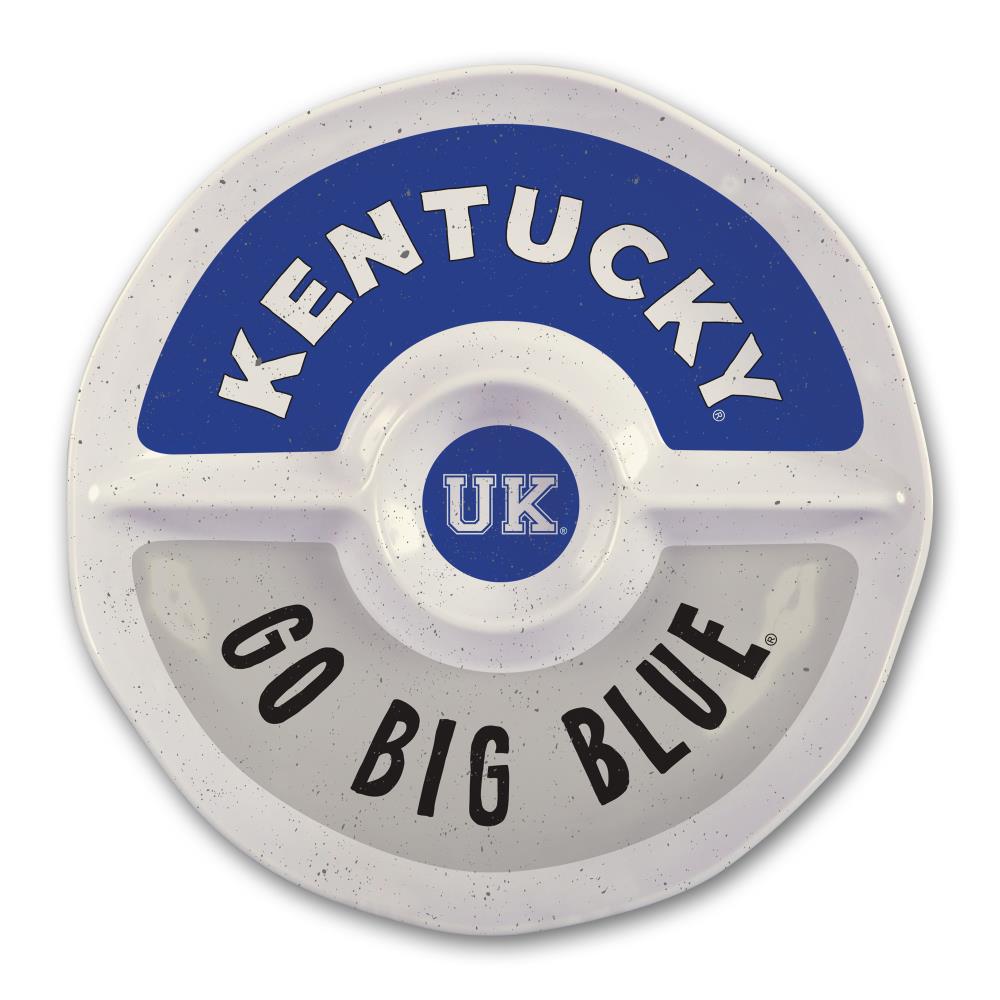 Magnolia Lane 21909 Kentucky Wildcats More Than Tailgating 15-in x 15-in Kentucky 3 Divided Round Serving Platter