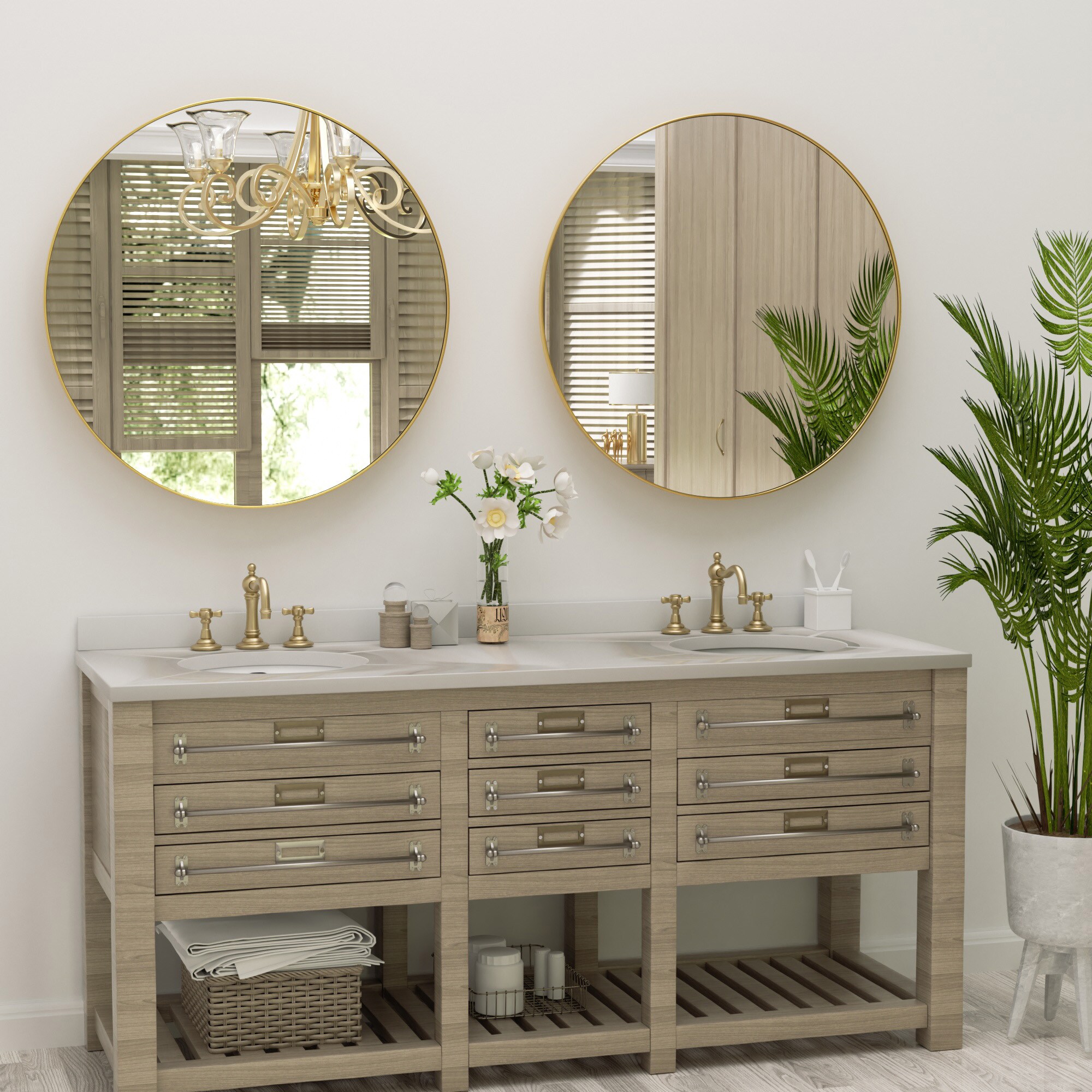 Clavie LS-18181-CGD Decor-Mirrors - View #6