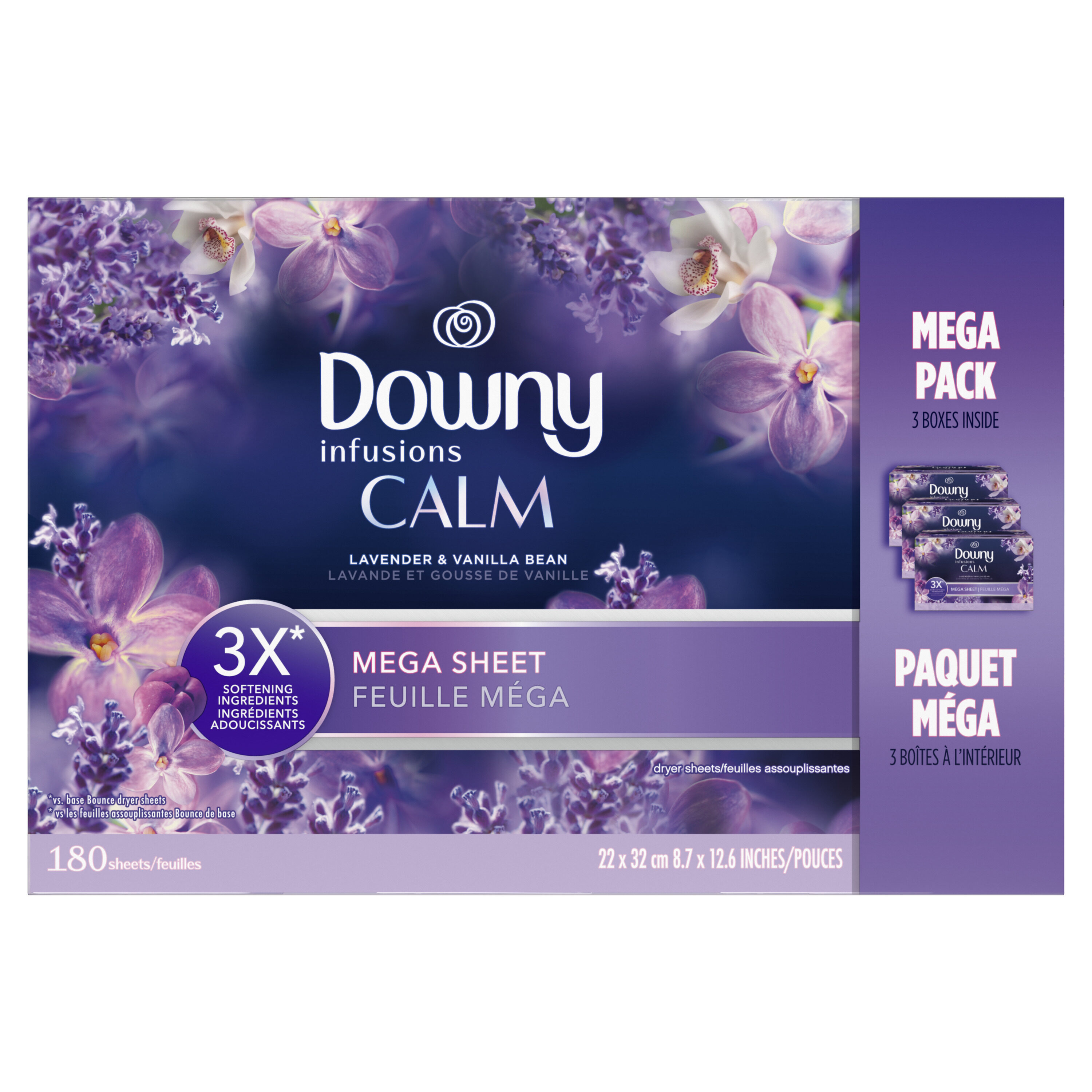Save on Downy Infusions Calm Lavender & Vanilla Bean Liquid Fabric Softener  Order Online Delivery