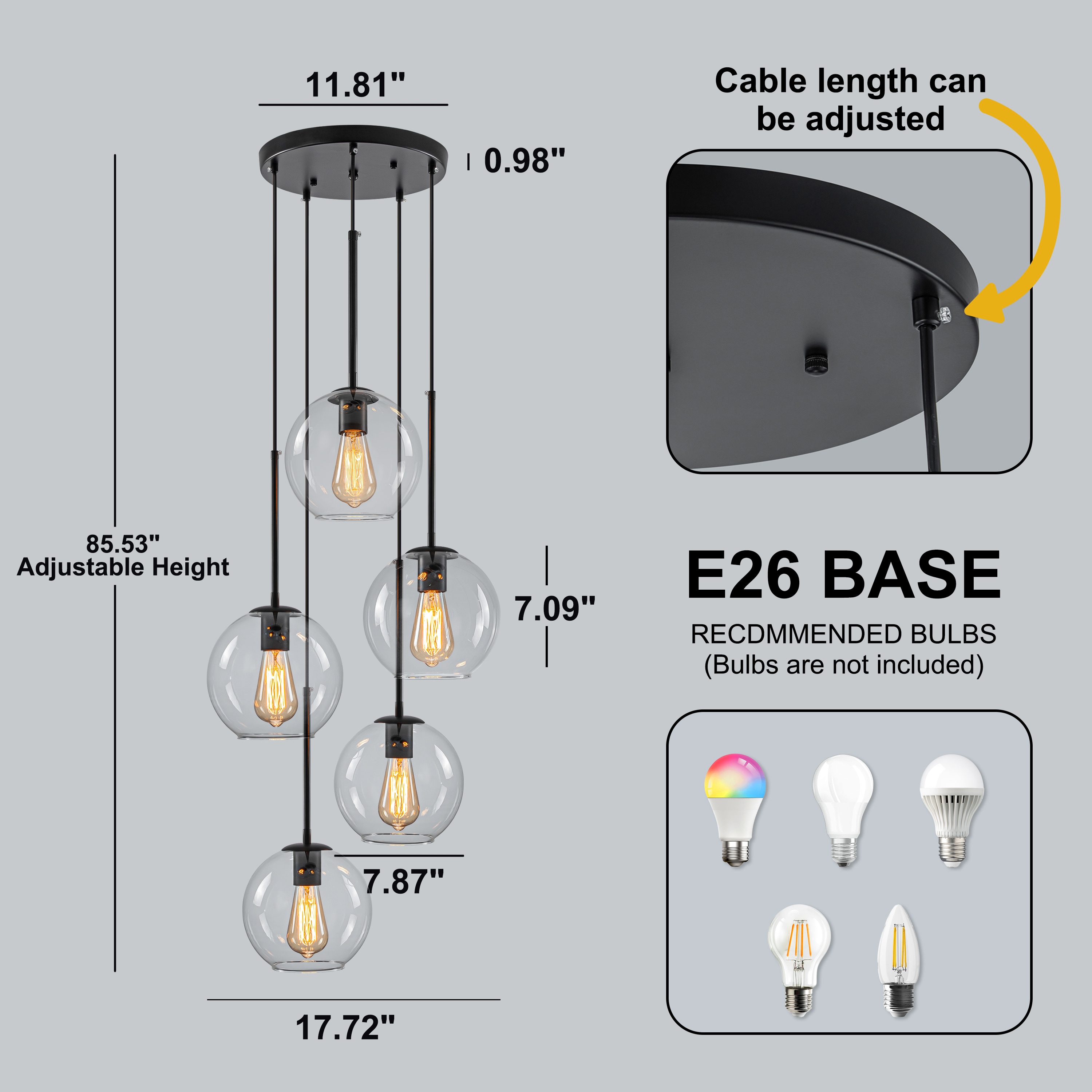 GoYeel ZP101BL05 Pendant-Lights - View #4