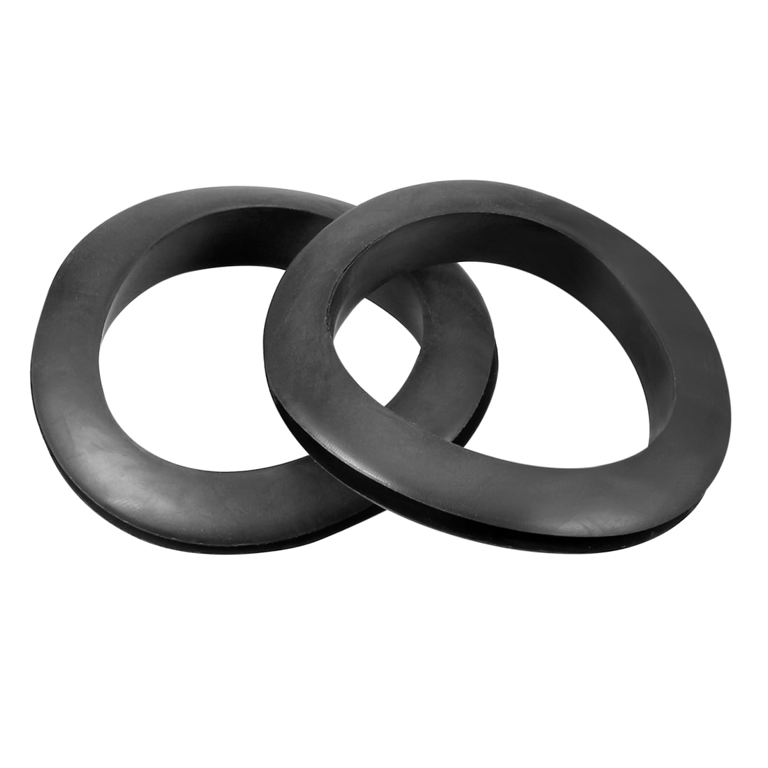 Unique Bargains - 10pcs Wire Protector Oil Resistant Armature Rubber Grommet 50mm Inner Dia Black