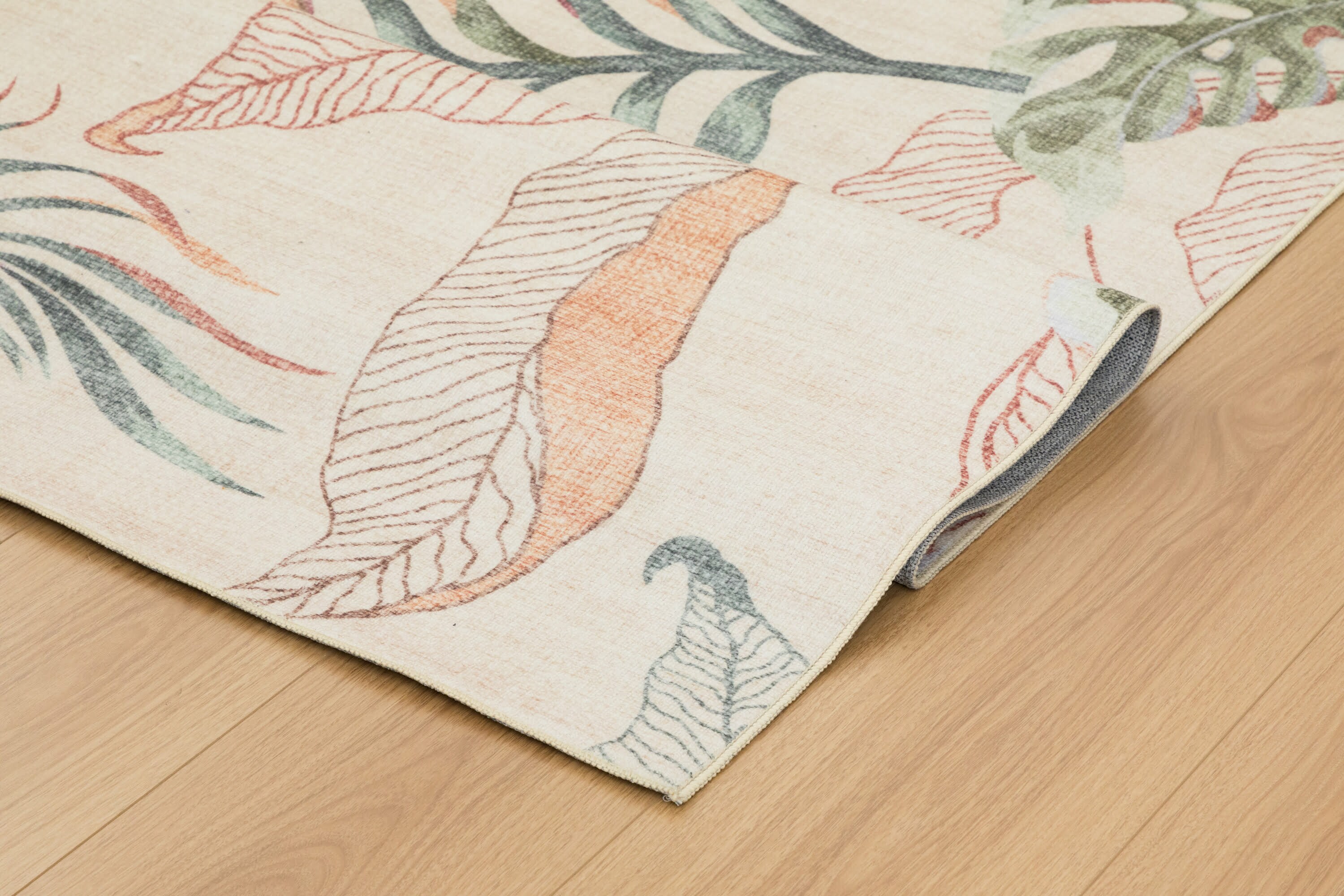 Florida Tropical Multicolor Polyester Rectangular Area Rug 5' x 7'