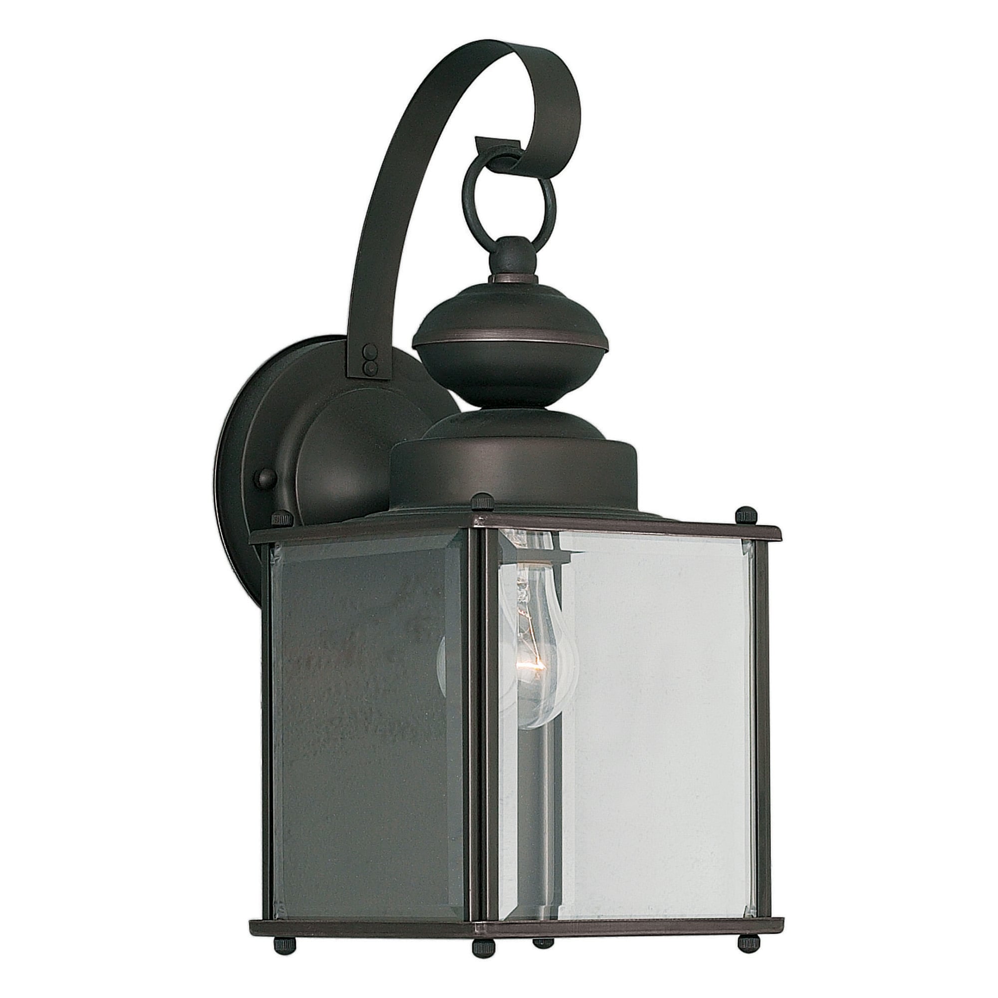 Forte Lighting 1048-01-14 Remo 1 -Light 12.5-in H Satin Bronze Hardwired Outdoor Wall Light