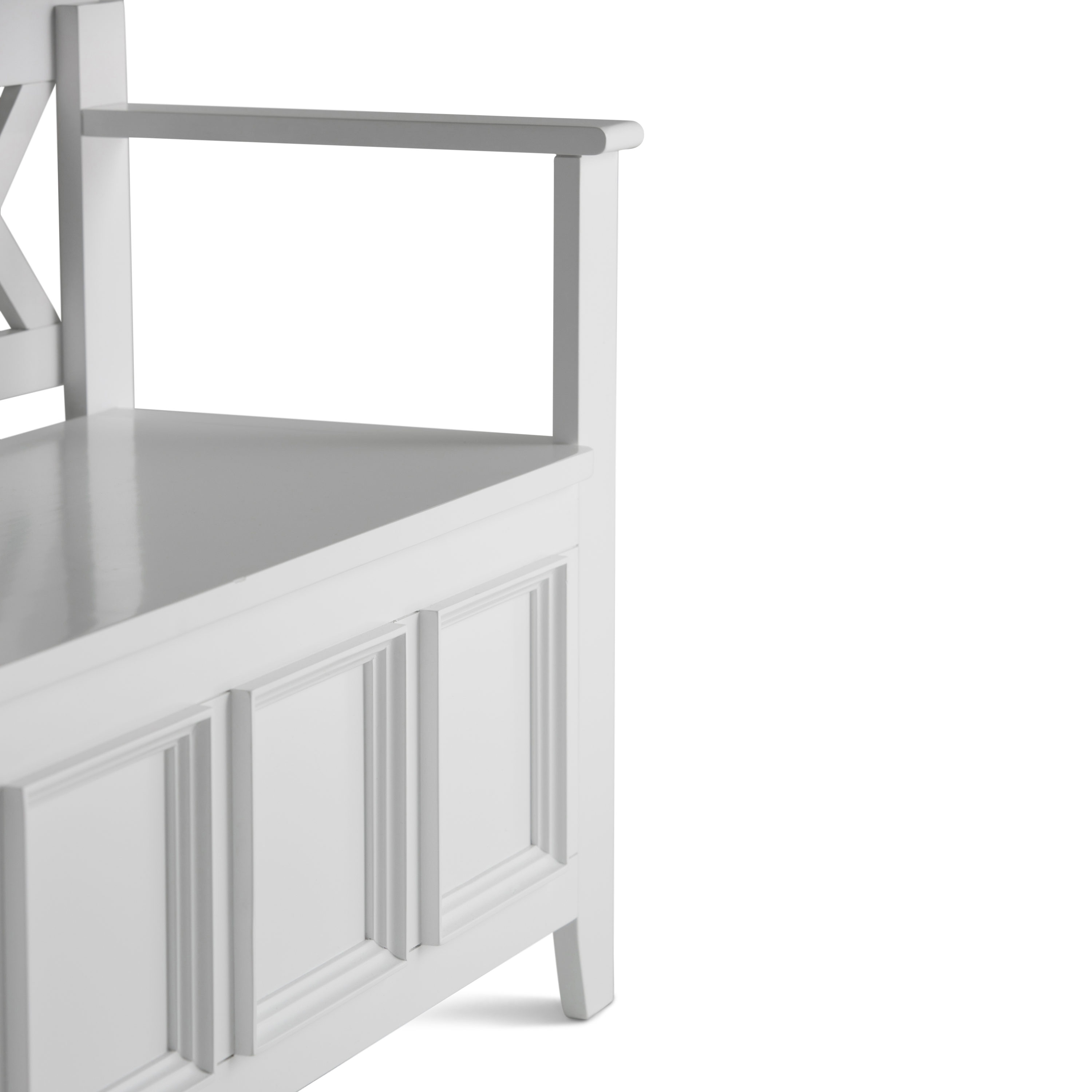 Simpli Home AXCAB-BNCH-W bench - View #4