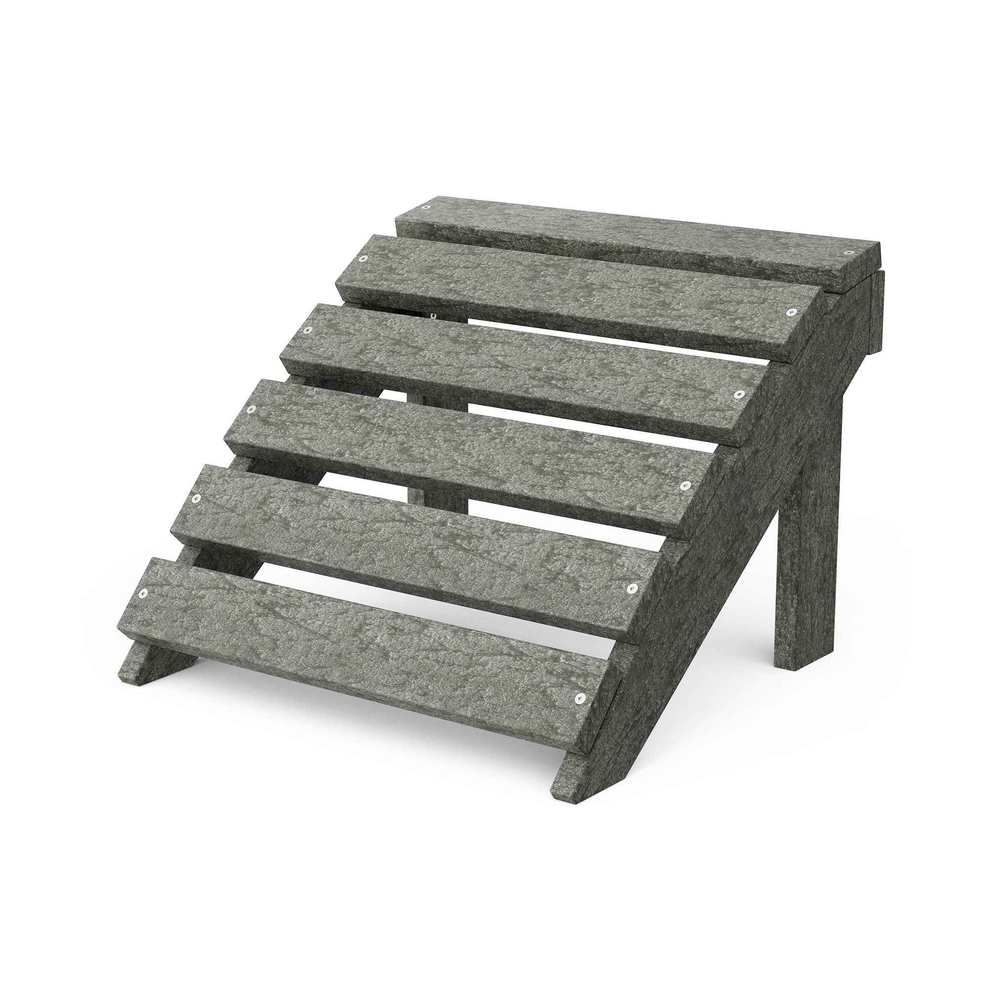 Wildridge LCC-216-DG Classic Dark Gray HDPE Foot stool