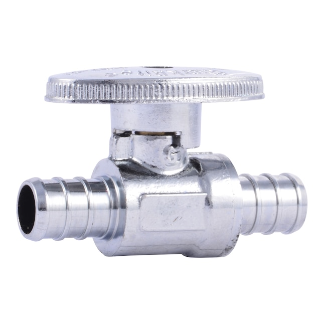 SharkBite Brass 1/2-in PEX Barb x 1/2-in PEX Barb Multi Turn Straight Valve SharkBite Brass 1/2-in PEX Barb x 1/2-in PEX Barb Multi Turn Straight Valve