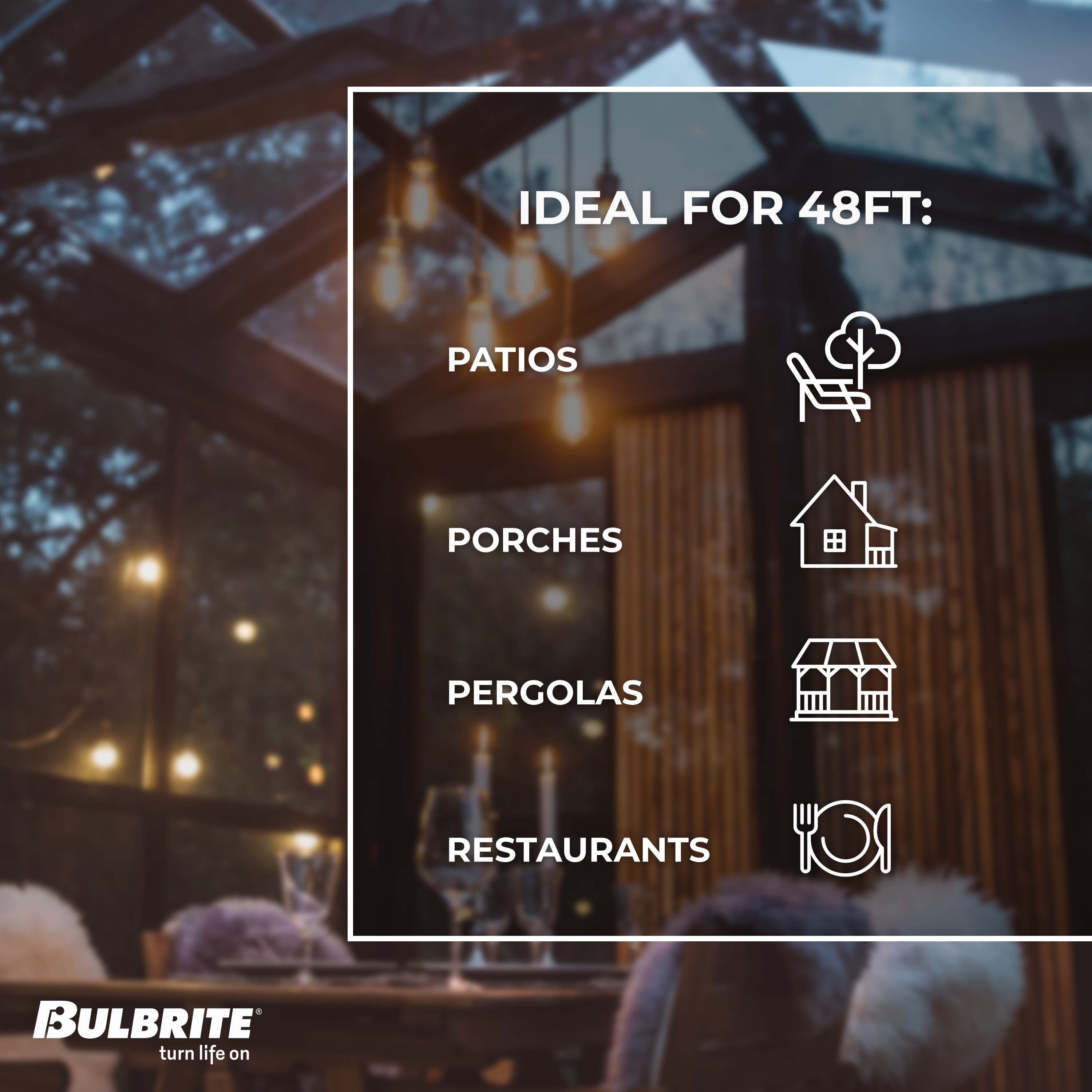Bulbrite 810004 Patio-String-Lights - View #6