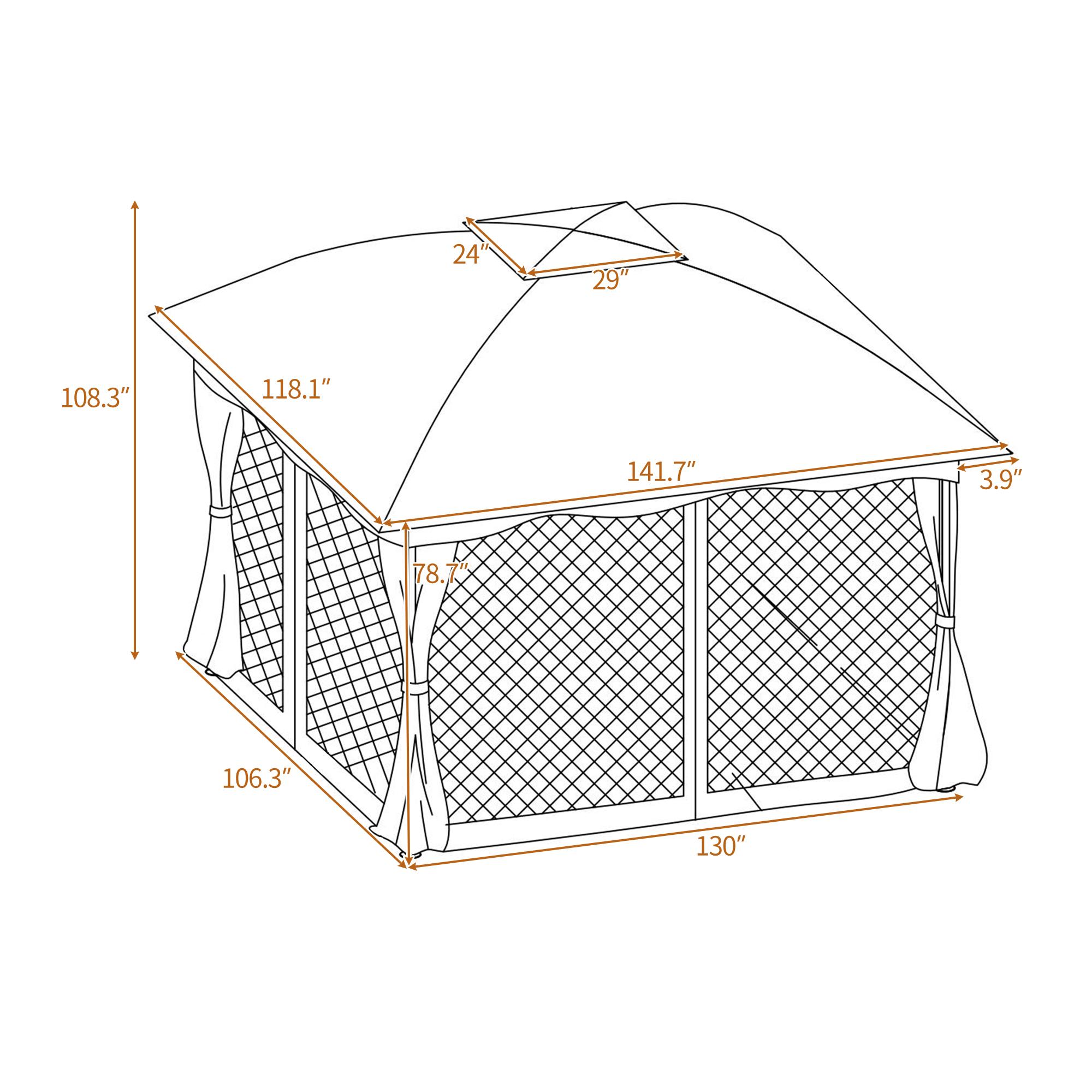 Bayfeve BFUS-MX270AD Wood-Resin-Gazebos - View #14