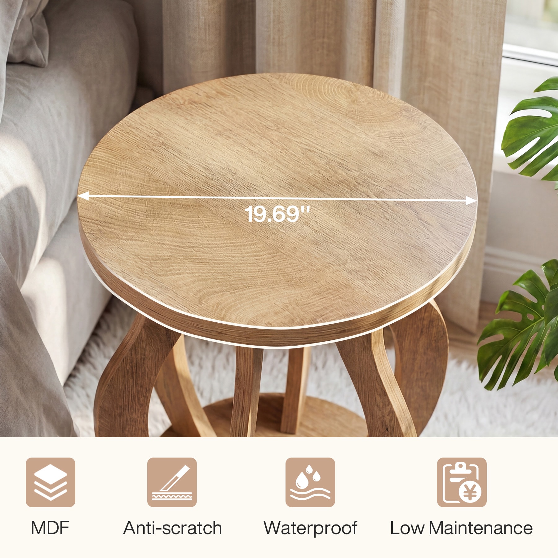 Tribesigns LWOYJL-0930YY End-Tables - View #6