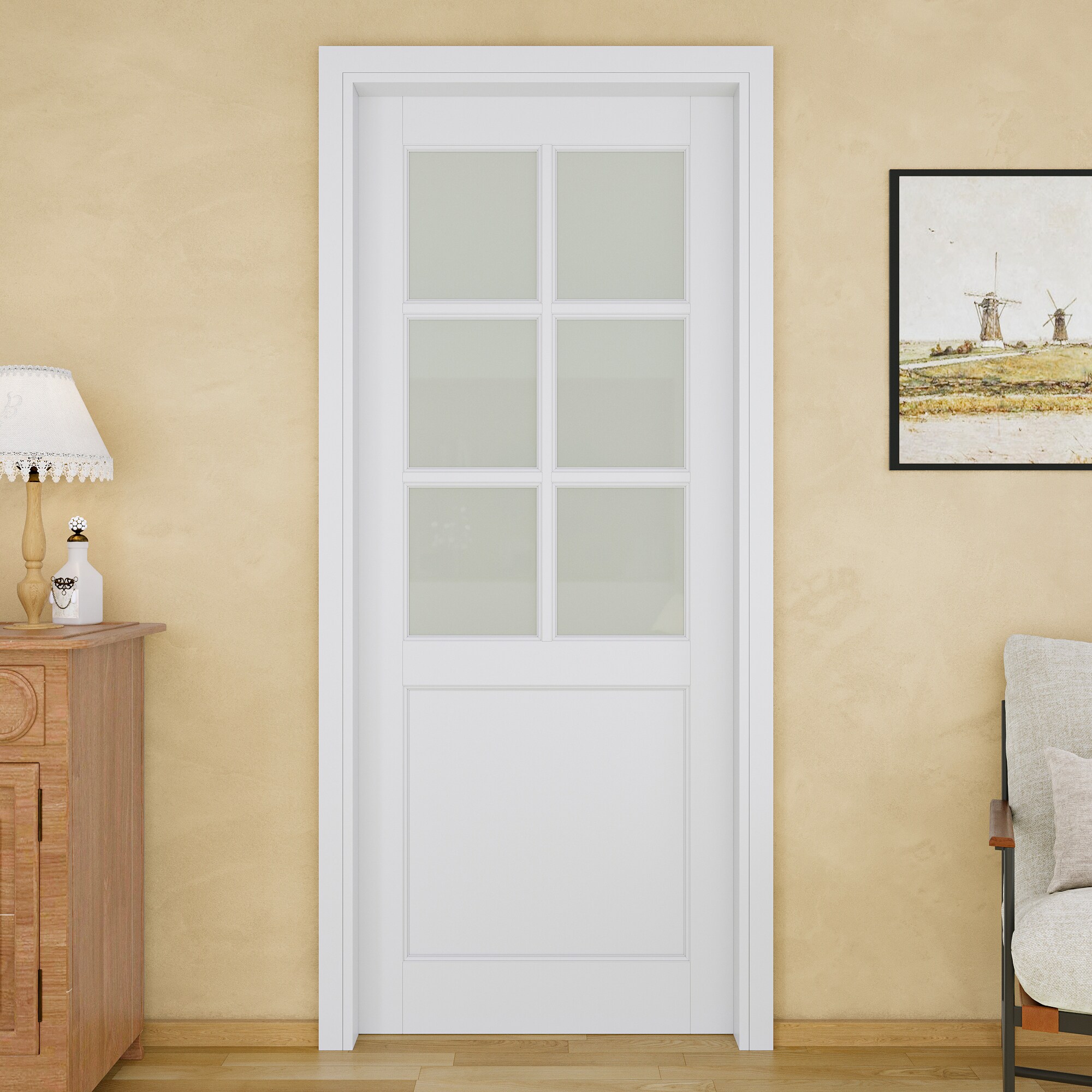 JUJUBON IN-PDPKSC-6GBL-36 Pocket-Doorframe-Screens - View #5