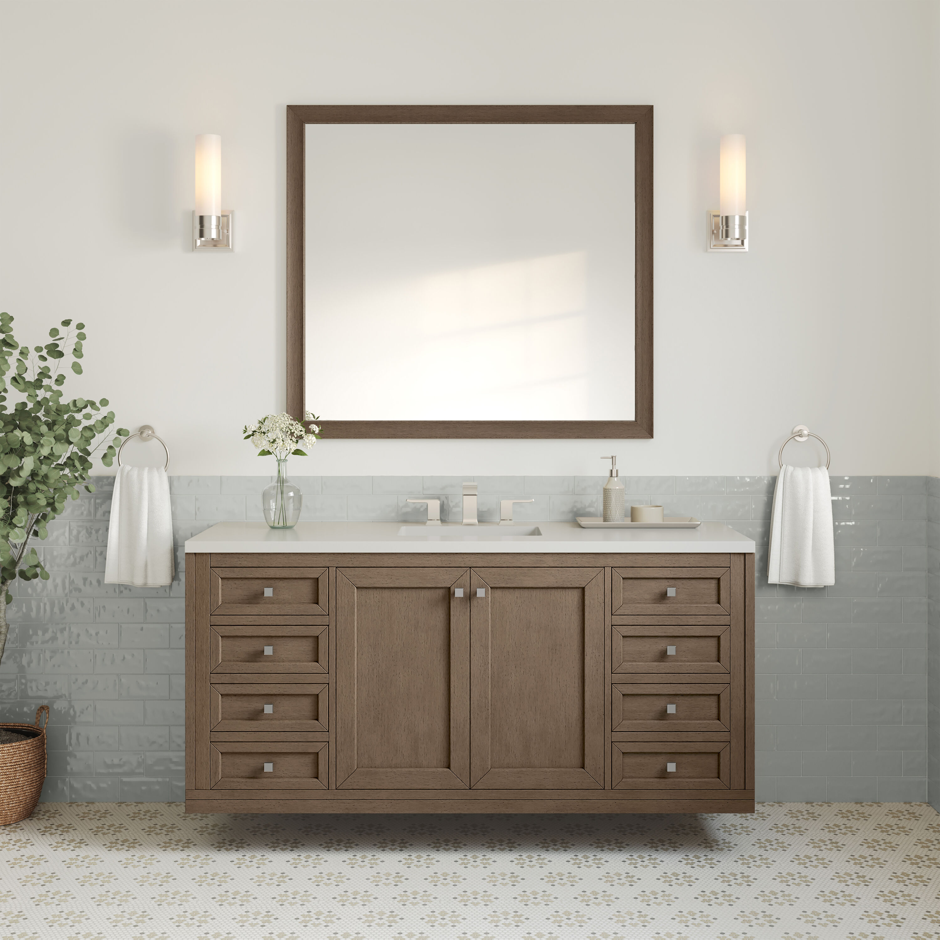 James Martin Vanities 305-V60S-WWW-3WZ Bath-Vanity-Combo - View #6