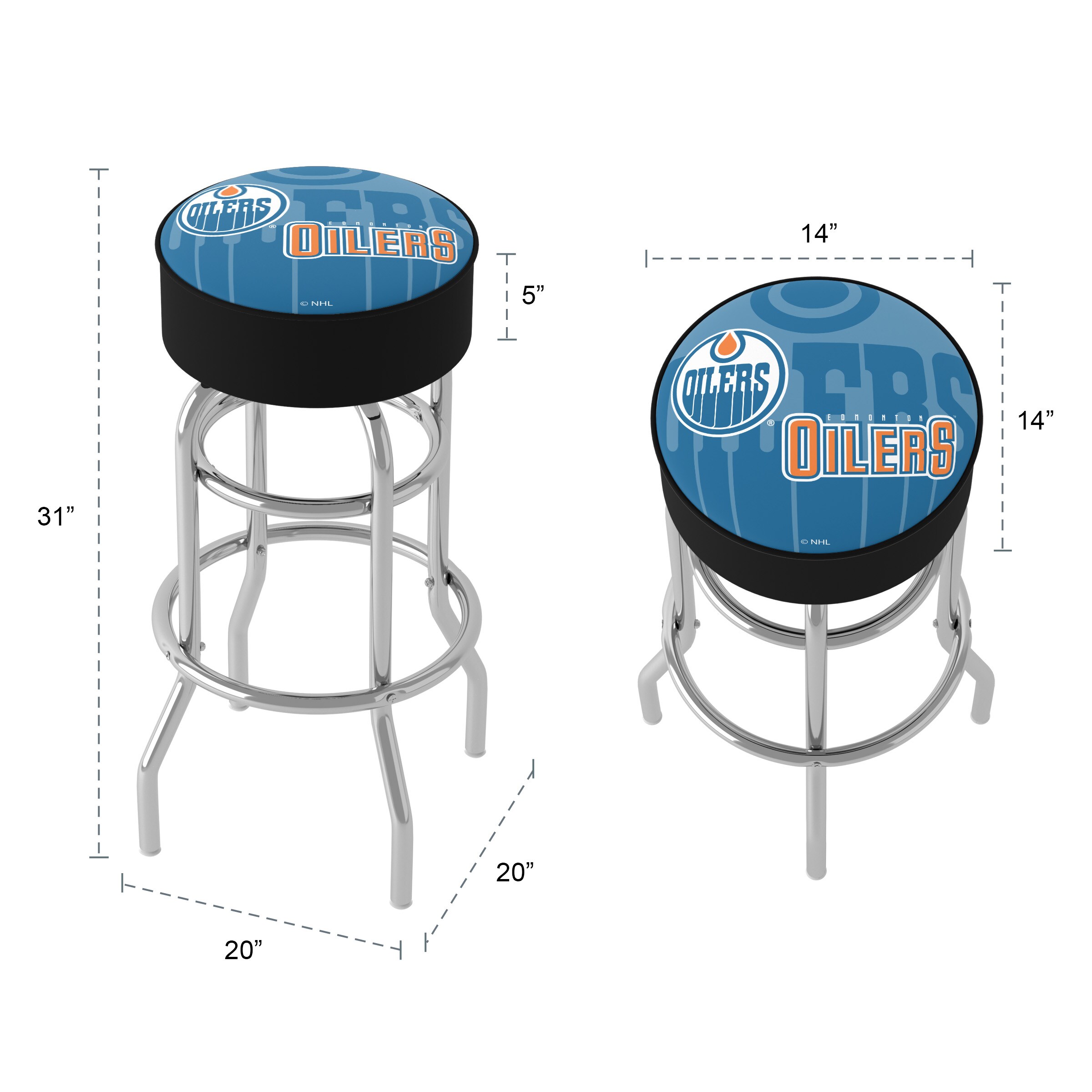 Trademark Gameroom NHL1000-EO-WM stools - View #5