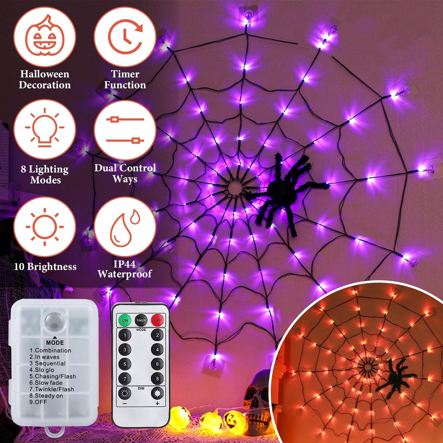 BEARSOLIM D0102X38ECY Halloween-String-Lights - View #2