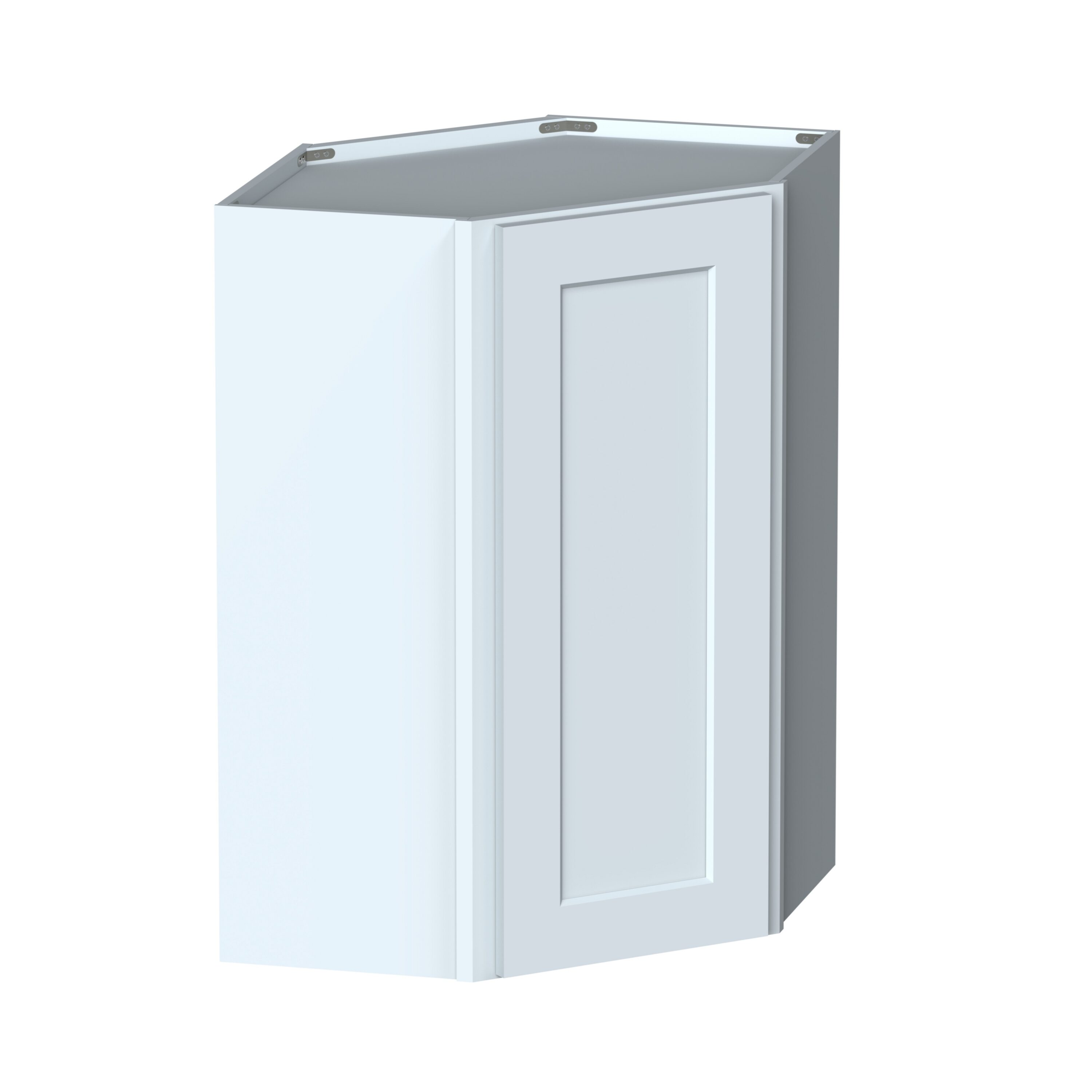 CASAINC 24 in. W x 12 in. D x 36 in. H Plywood Ready to Assemble Corner Wall Kitchen Cabinet in Dove Gray Full Overlay Design #CA-DGWDC243612
