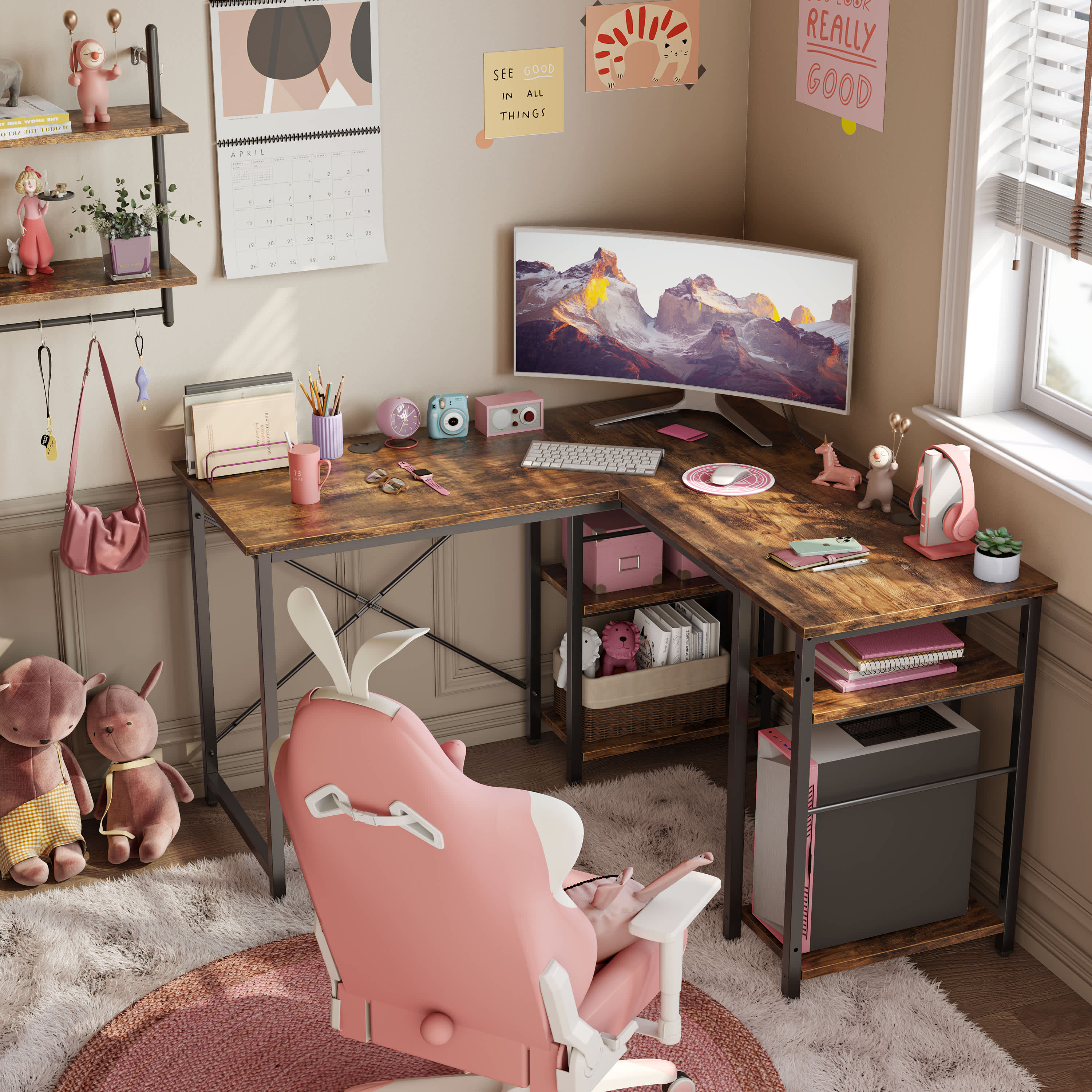 Bestier LOW-H100715A-RST desks - View #6