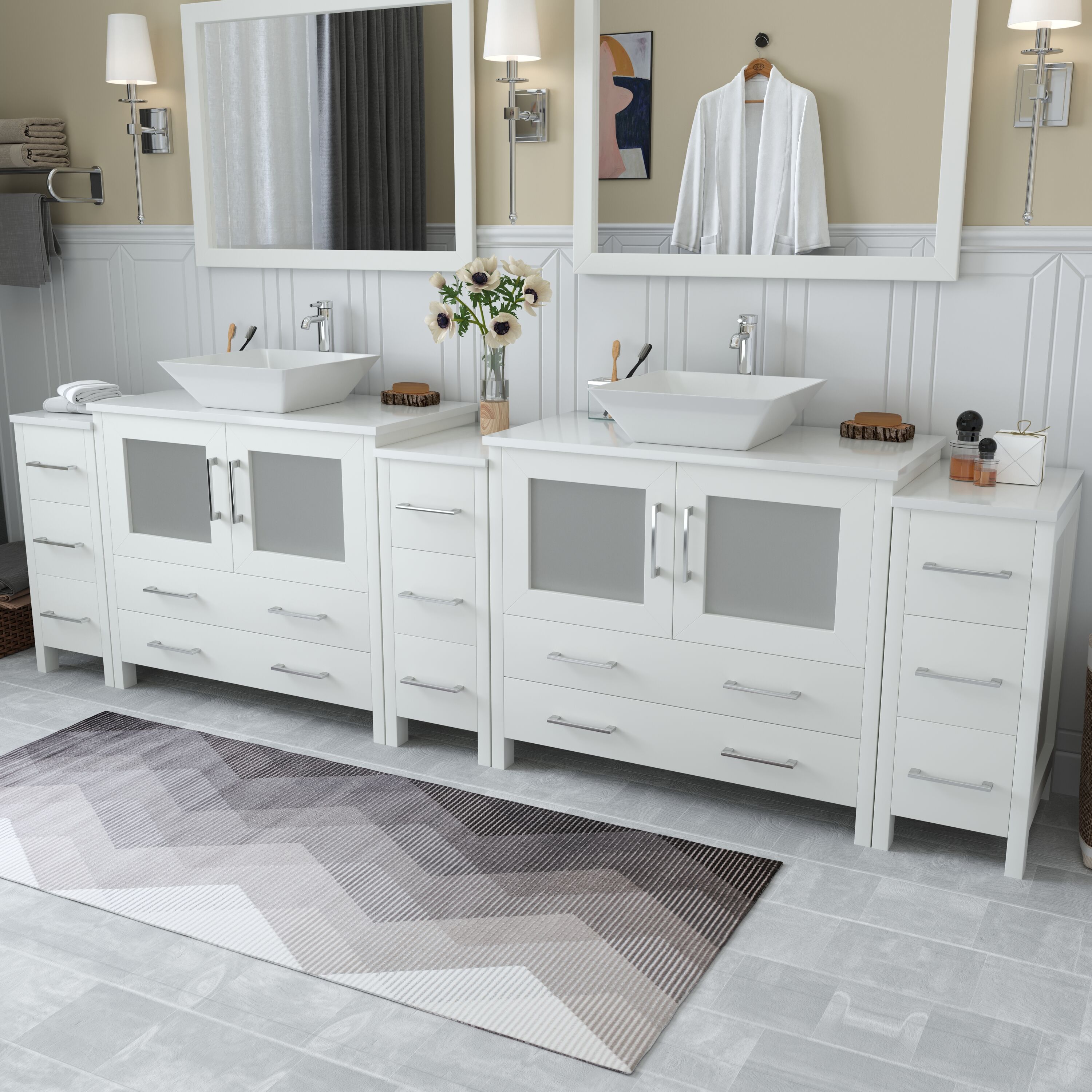 Vanity Art VA3136-108W Bath-Vanity-Combo - View #3