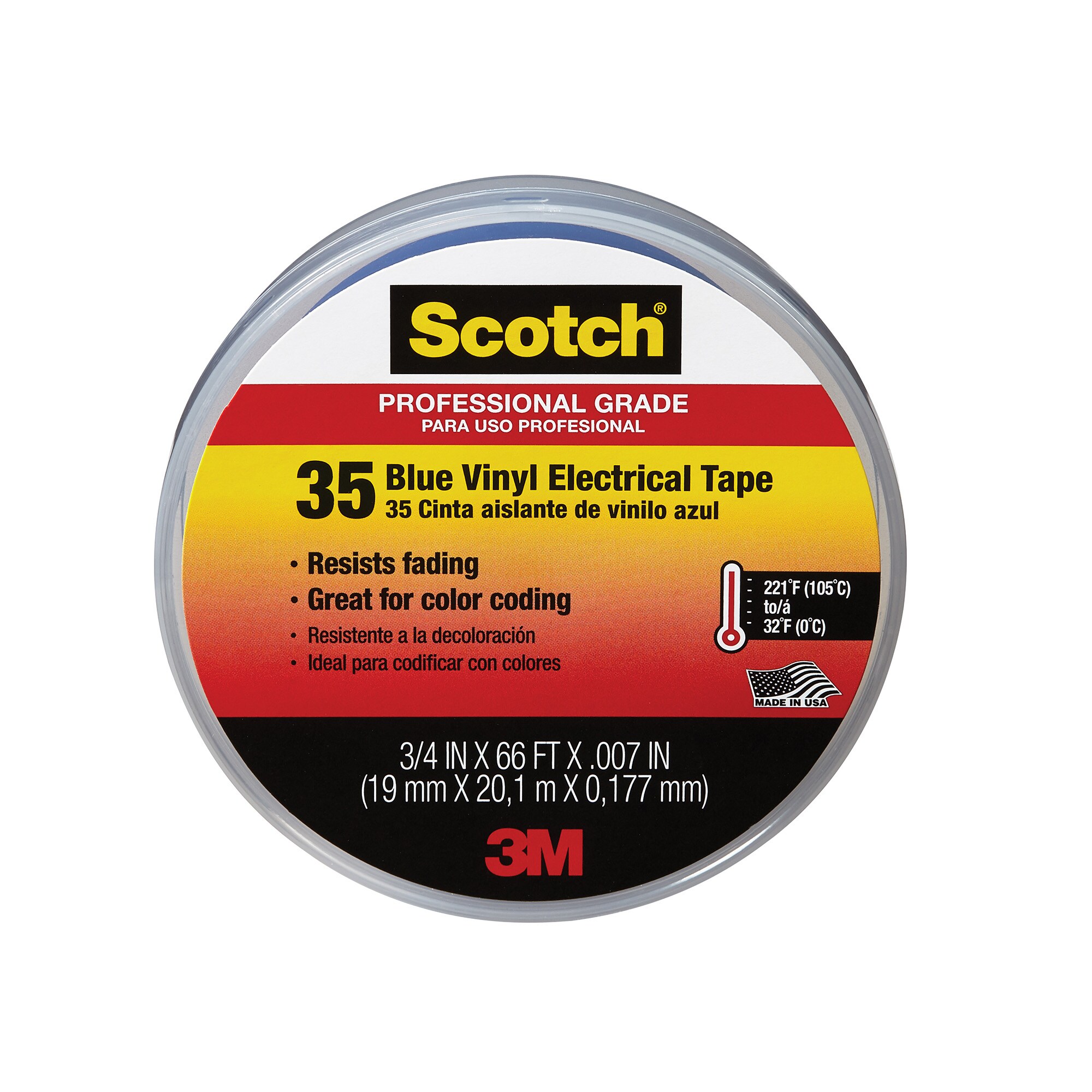 3M Scotch 35 Vinyl Electrical Tape - Blue