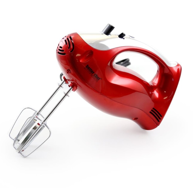 Better Chef 6-in Cord 2-Speed Red Hand Mixer in the Hand Mixers