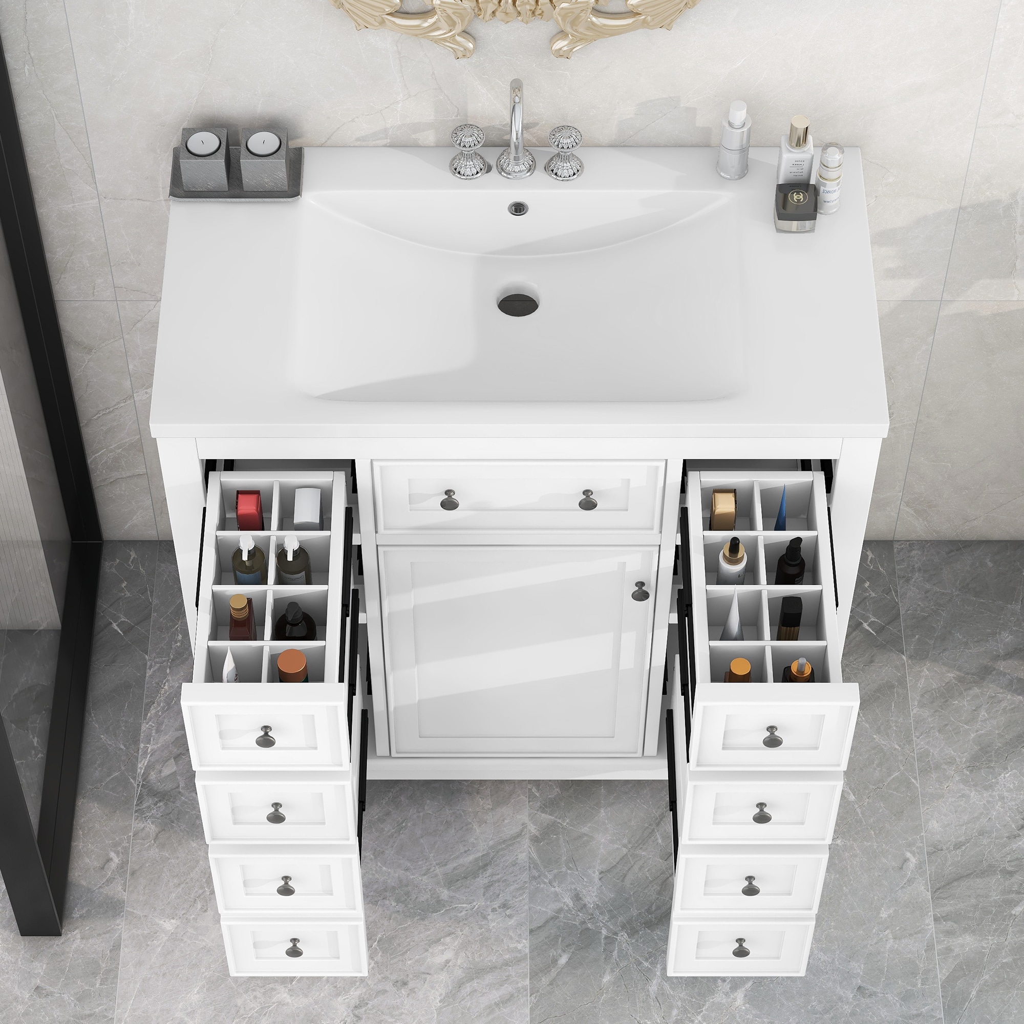 WELLFOR NIE-N7VT006 Bath-Vanity-Combo - View #2