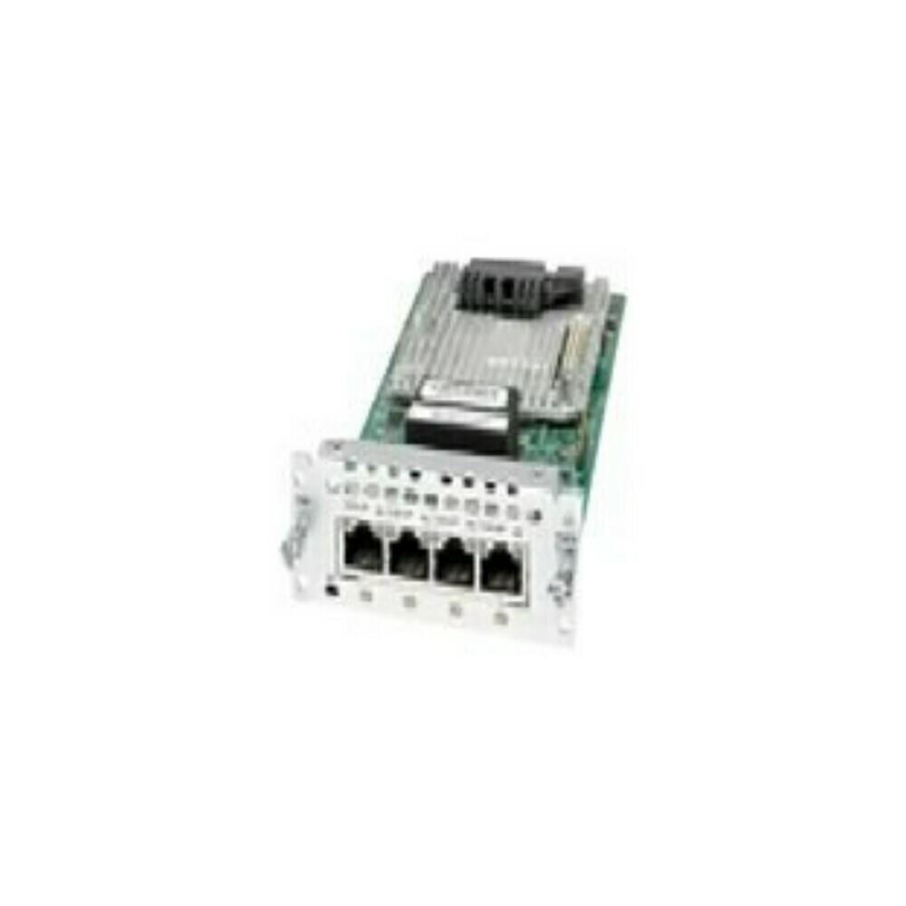  ISTR28051 Cisco-HW Routers L-M NIM-4MFT-T1-E1 4 Port Multiflex Trunk Voice Clear Channel Data T1-E1 Module