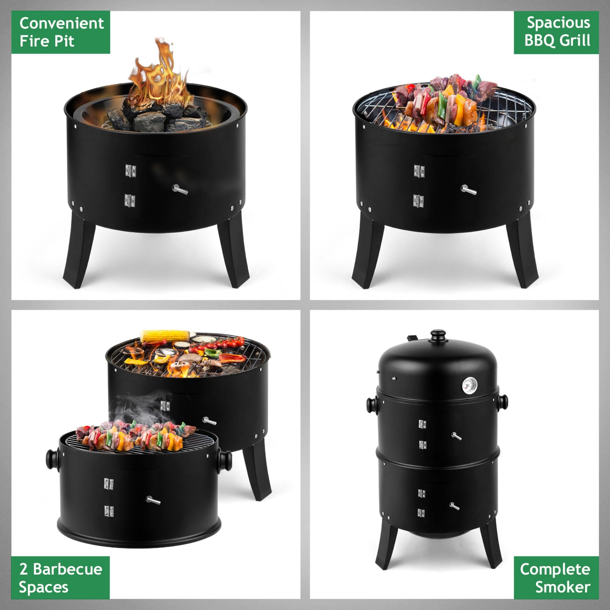 Wudkey L4-SH8J3X Charcoal-Grills - View #8