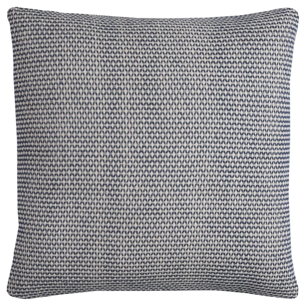 Rizzy Home T11766 Poly filled pillow 22-in x 22-in Indigo Square Indoor Decorative Pillow