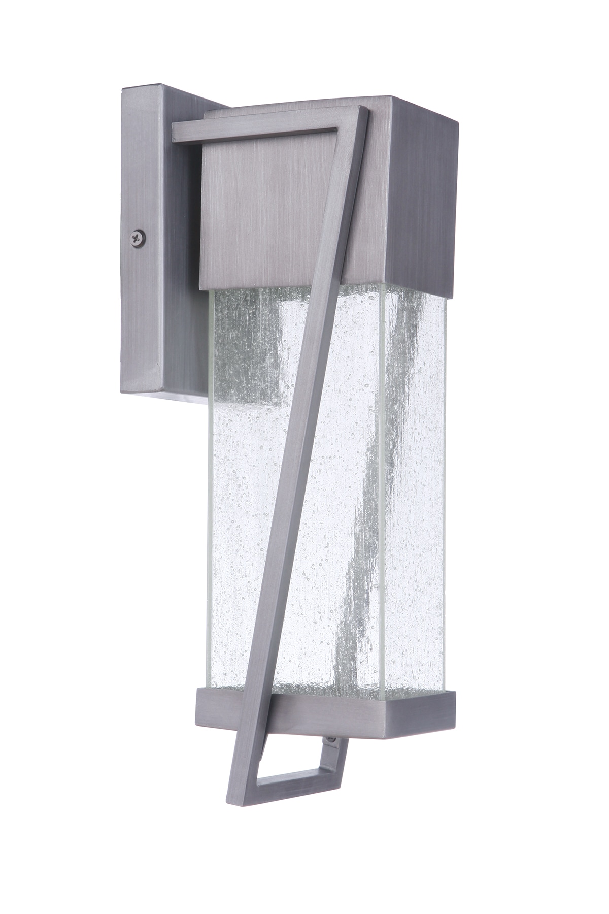 Craftmade ZA4404-BT-LED Bryce 1 -Light 14-in H Brushed Steel Hardwired Dark Sky Integrated LED Outdoor Wall Light