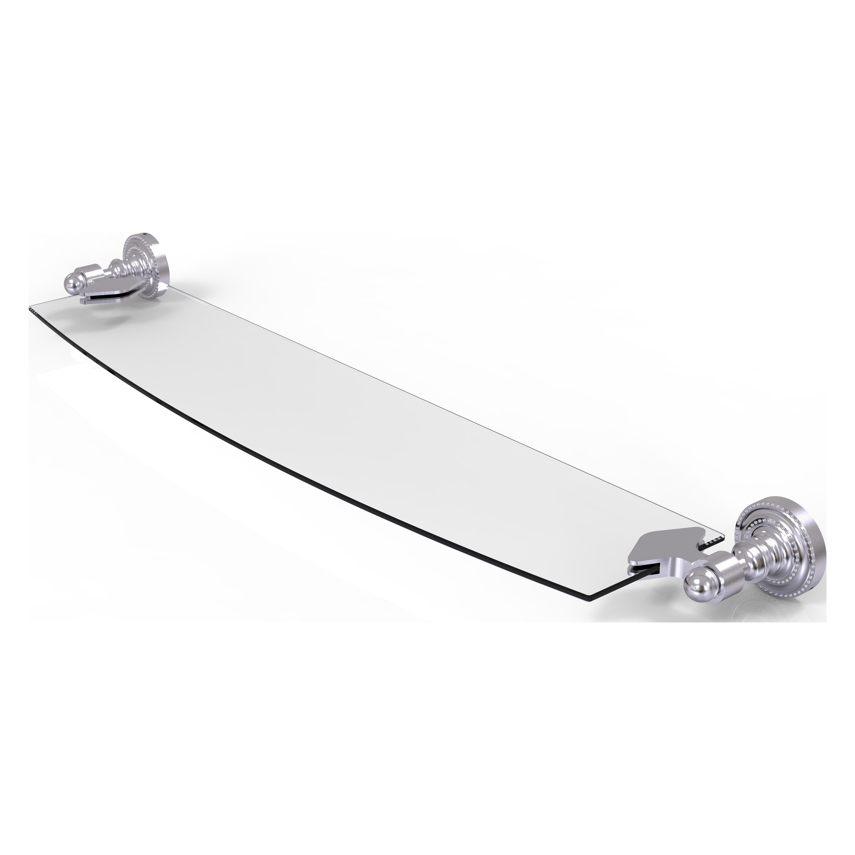 Allied Brass DT-33/18-SCH Dottingham Satin Chrome Wall mount Bathroom Shelf ( 18-in x 2.25-in x 5-in )