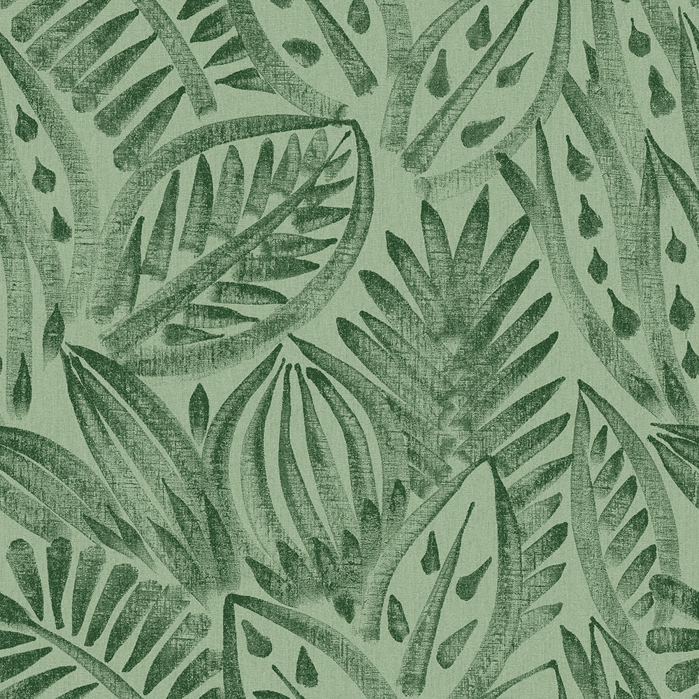 Tempaper CP16005 28-Sq. Feet Green Grove Vinyl Floral Self-adhesive Peel and Stick Wallpaper