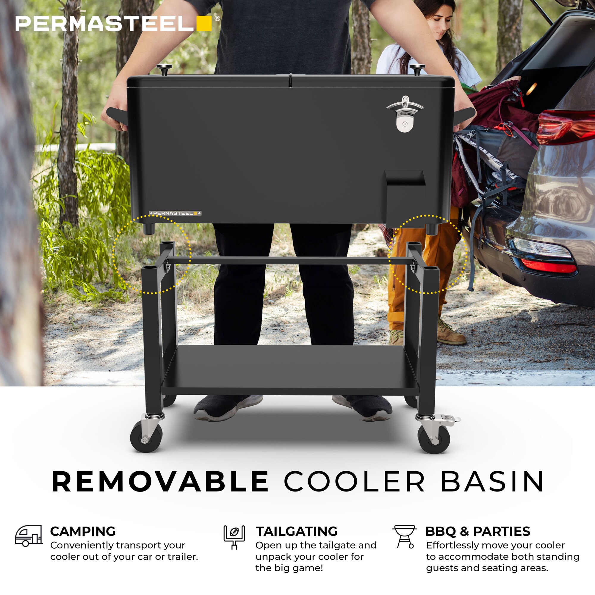 Permasteel PS-223-BK Beverage-Coolers - View #3